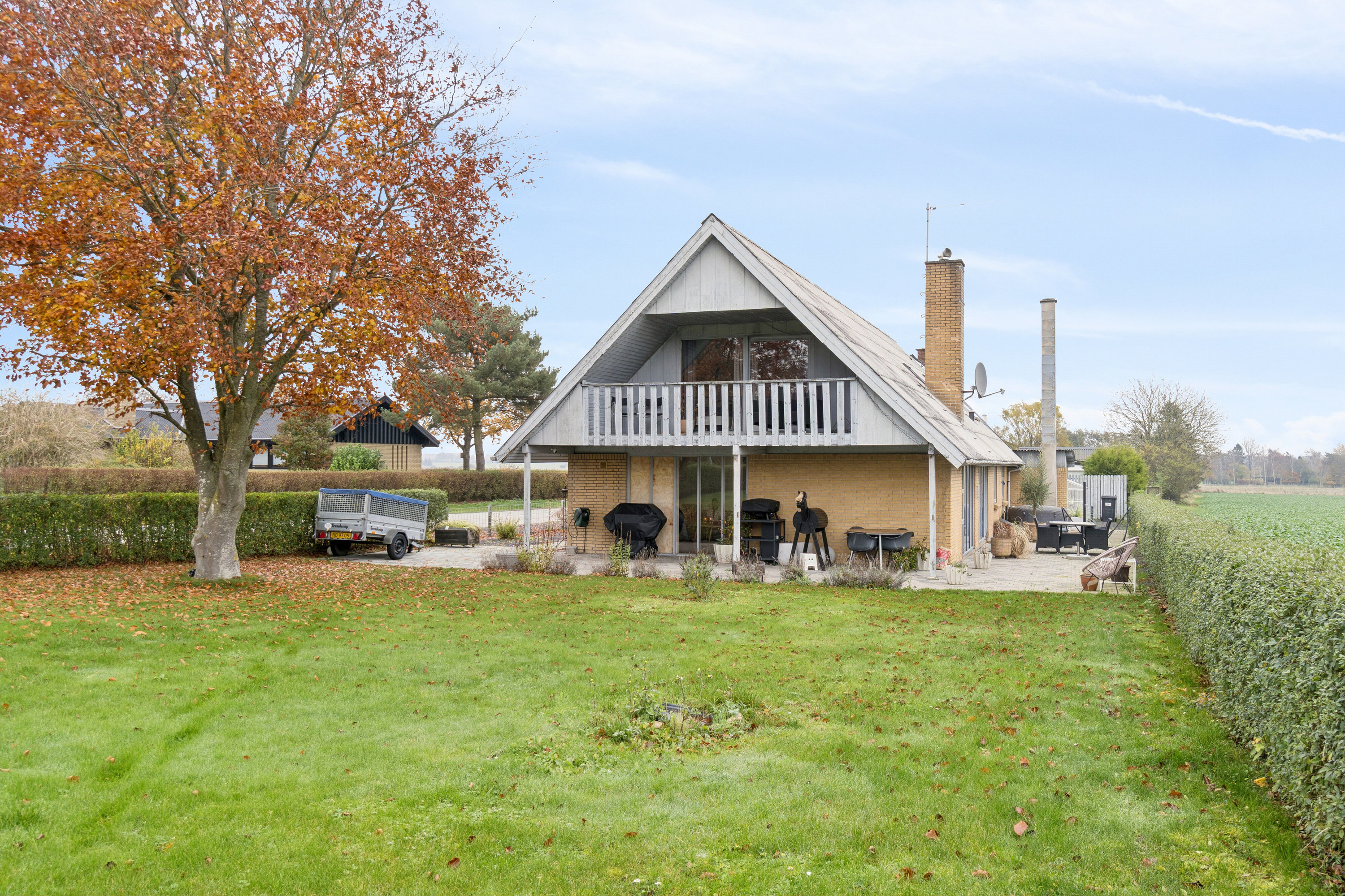 Fremhævet set fra haven billede i fuldskærmstilstand. Billede af Katrinevej 16A, Gimlinge, 4200 Slagelse