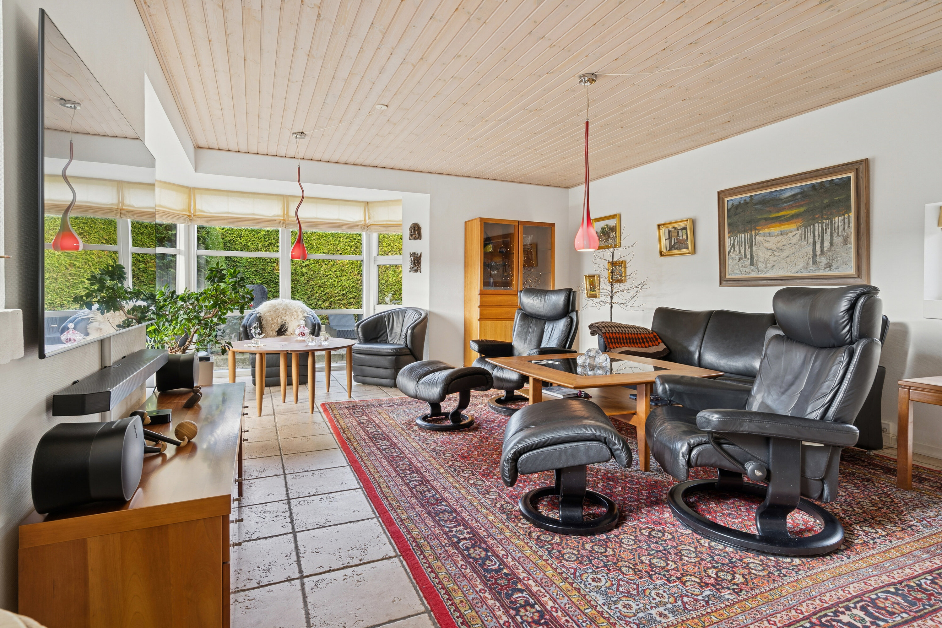 Fremhævet stue billede i fuldskærmstilstand. Billede af Brombærvej 25, 4654 Faxe Ladeplads