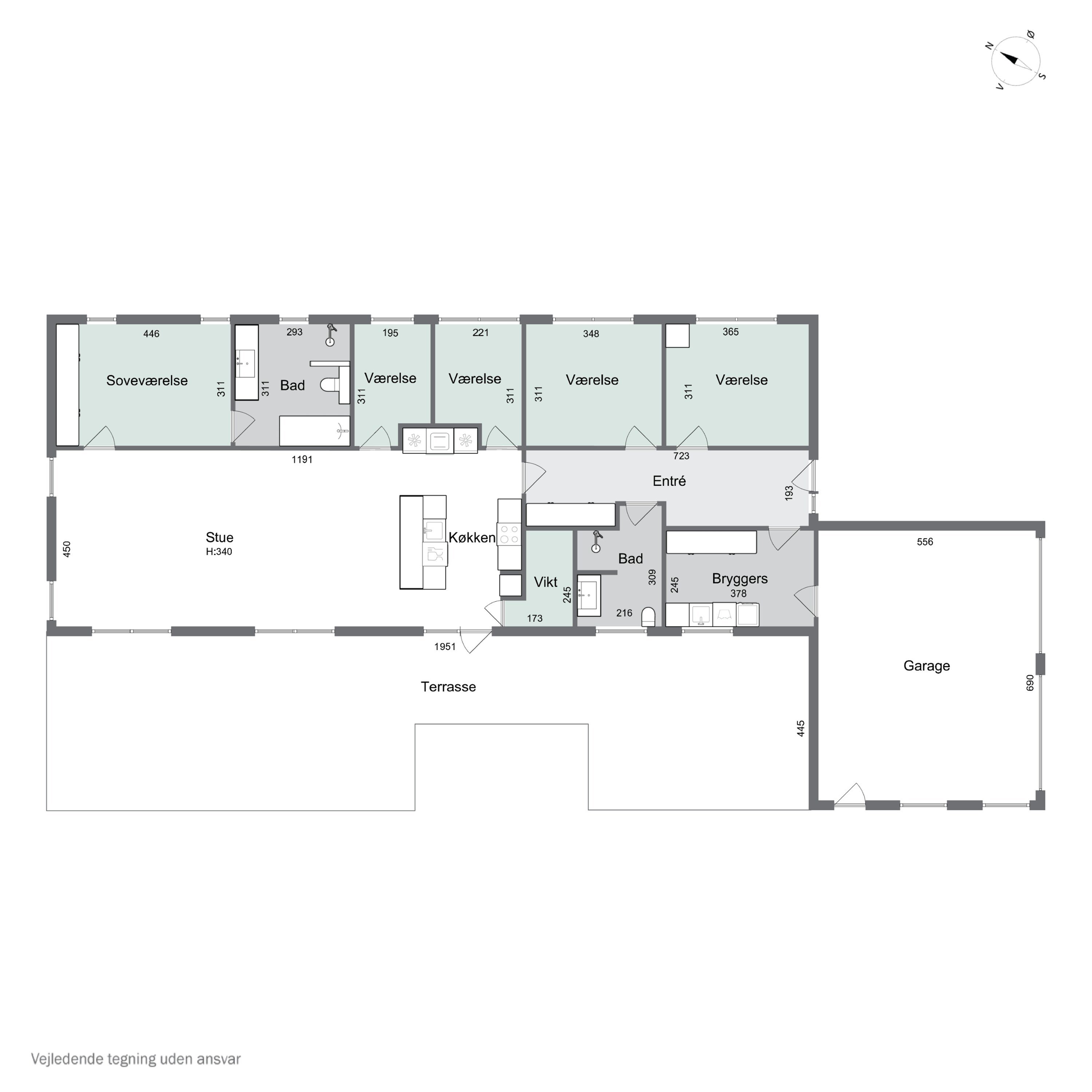 Plantegninger billede af Karen Billes Vej 45, 5700 Svendborg