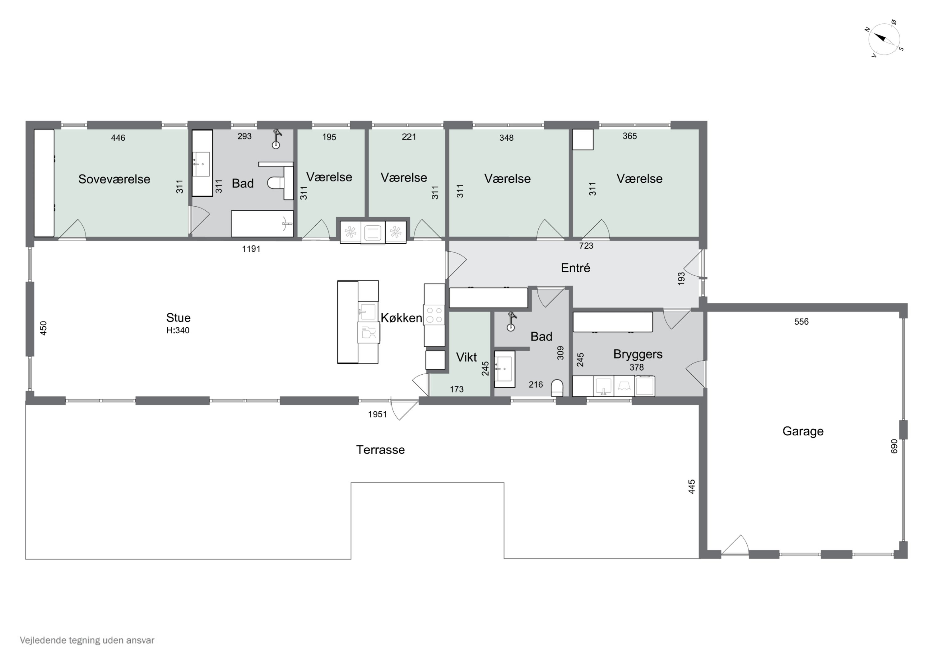Plantegninger billede af Karen Billes Vej 45, 5700 Svendborg