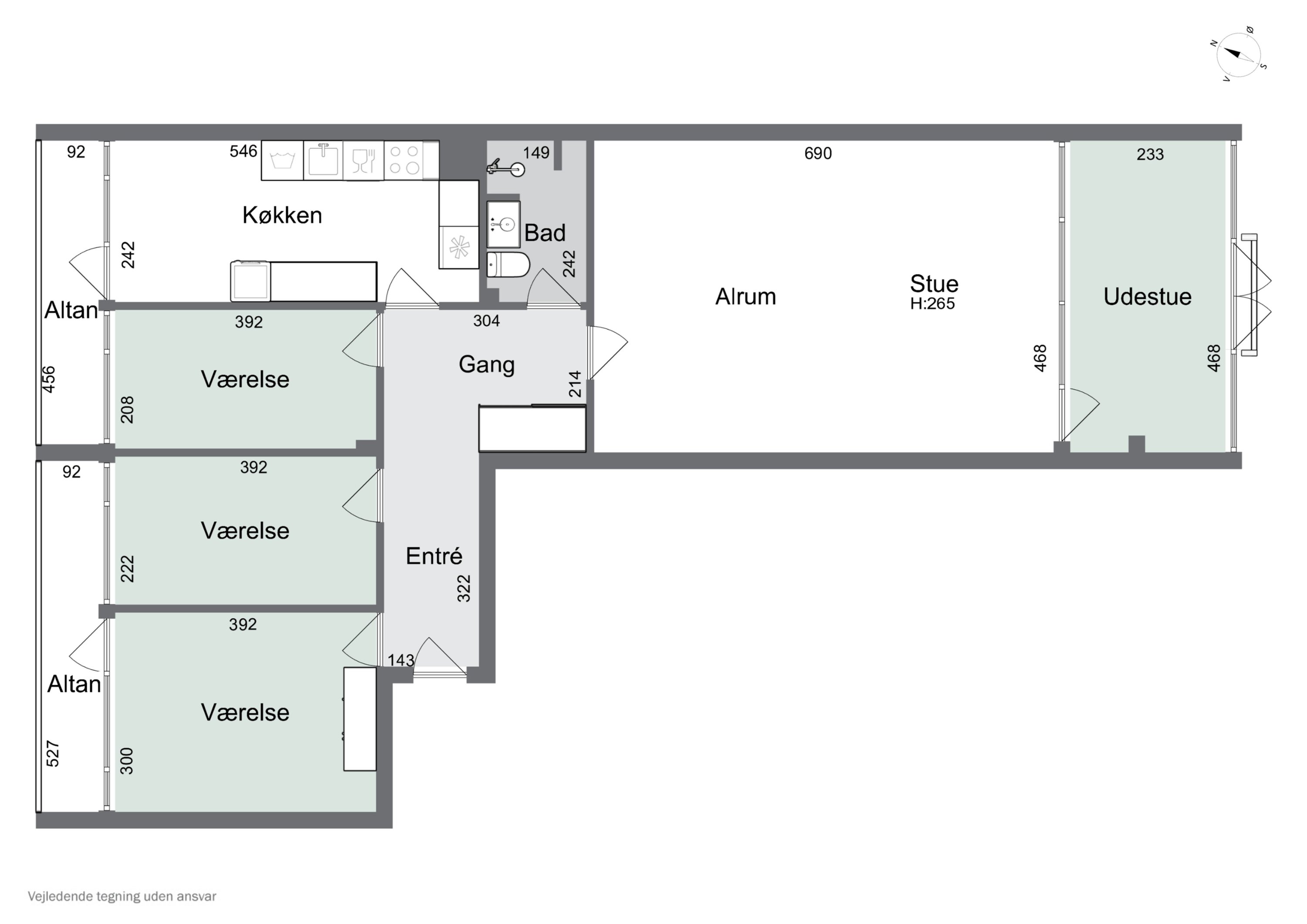 Plantegninger billede af Parkvej 174, 1. 5., 4700 Næstved