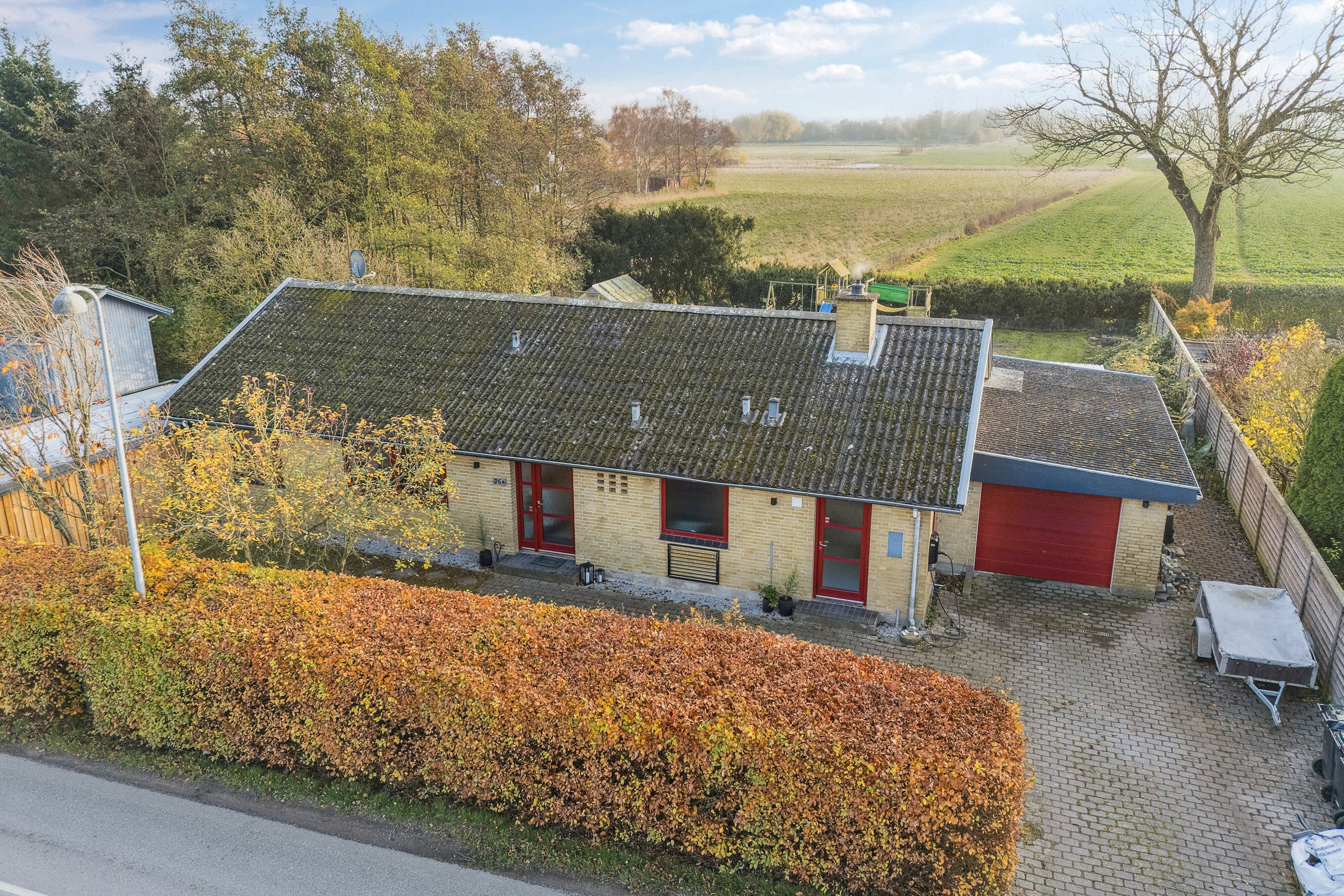 Fremhævet udsigt fra toppen billede i fuldskærmstilstand. Billede af Katrinevej 26A, Gimlinge, 4200 Slagelse