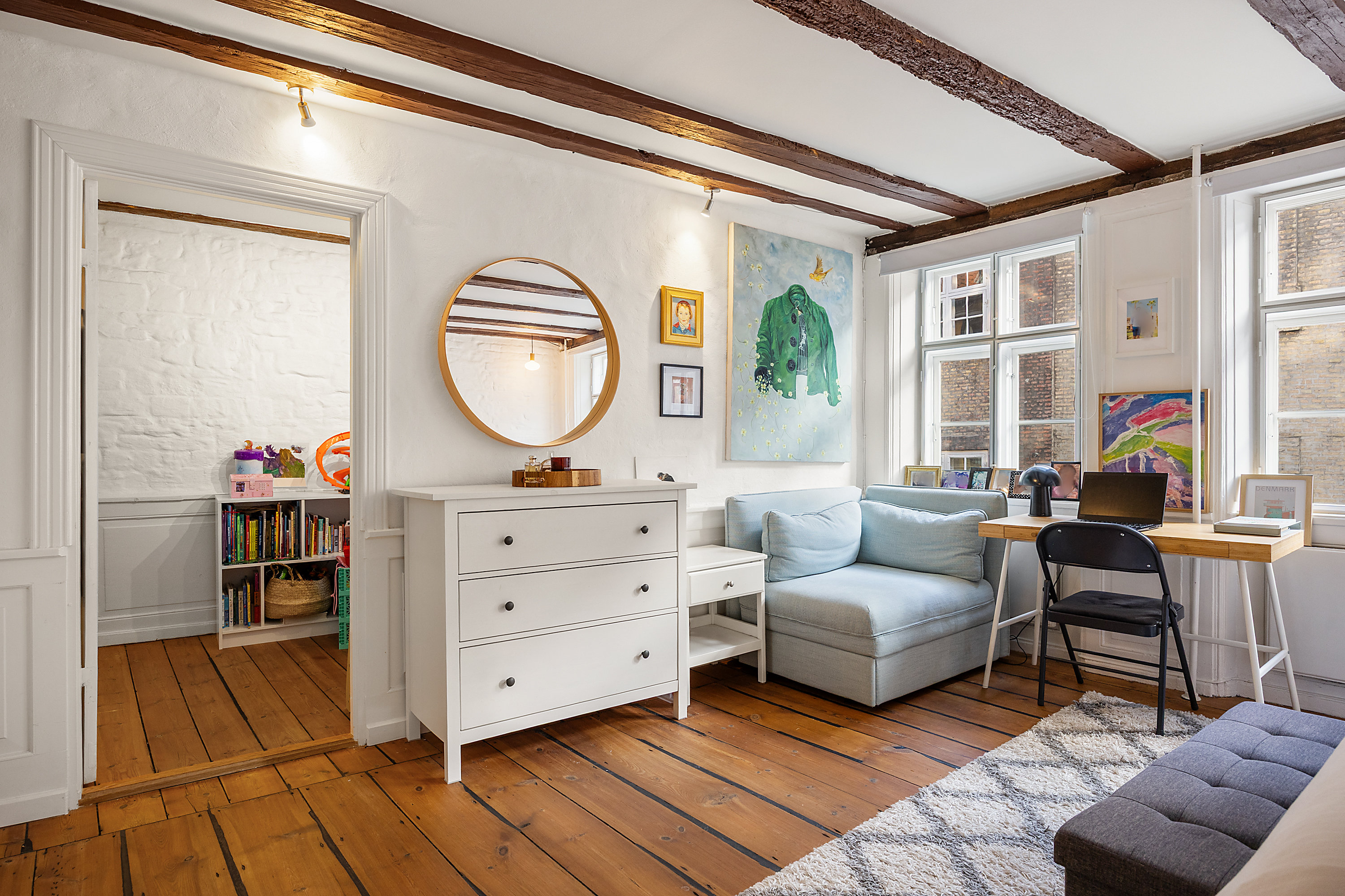 Fremhævet soveværelse billede i fuldskærmstilstand. Billede af Snaregade 8, 2., 1205 København K