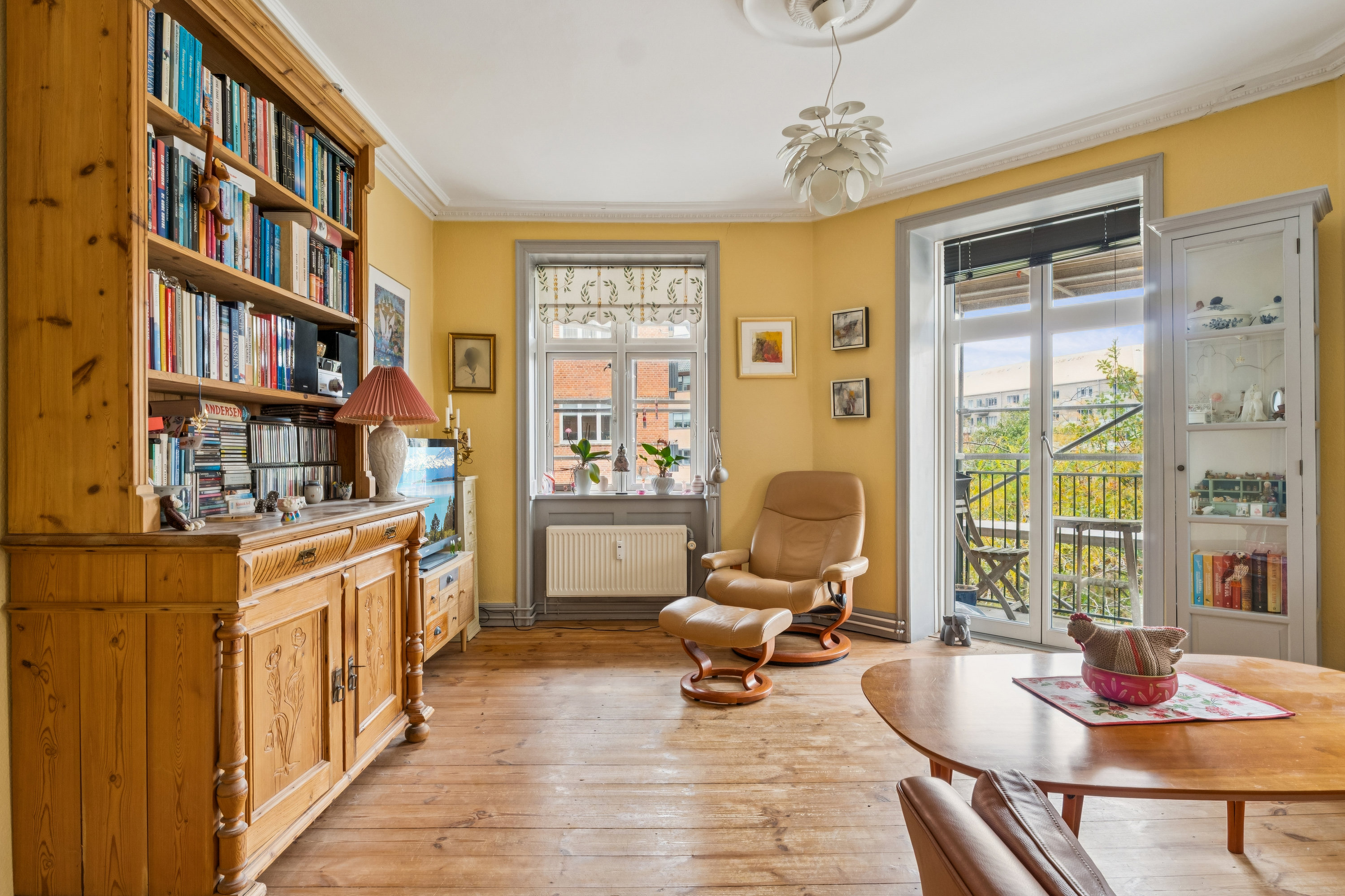 Fremhævet spisestue billede i fuldskærmstilstand. Billede af Lange-Müllers Gade 22, 1. tv., 2100 København Ø