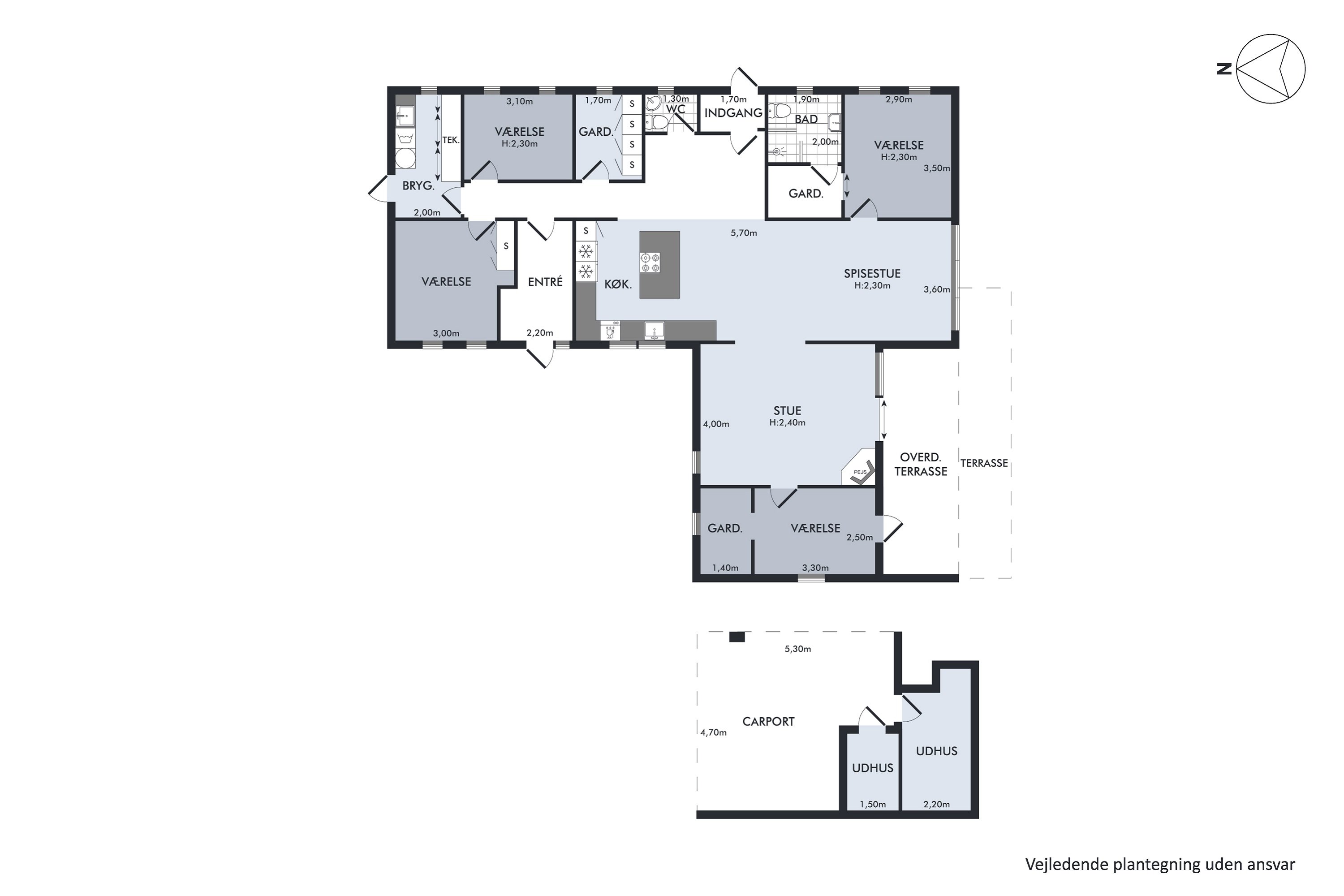 Plantegninger billede af Margrethe Alle 17, 2690 Karlslunde