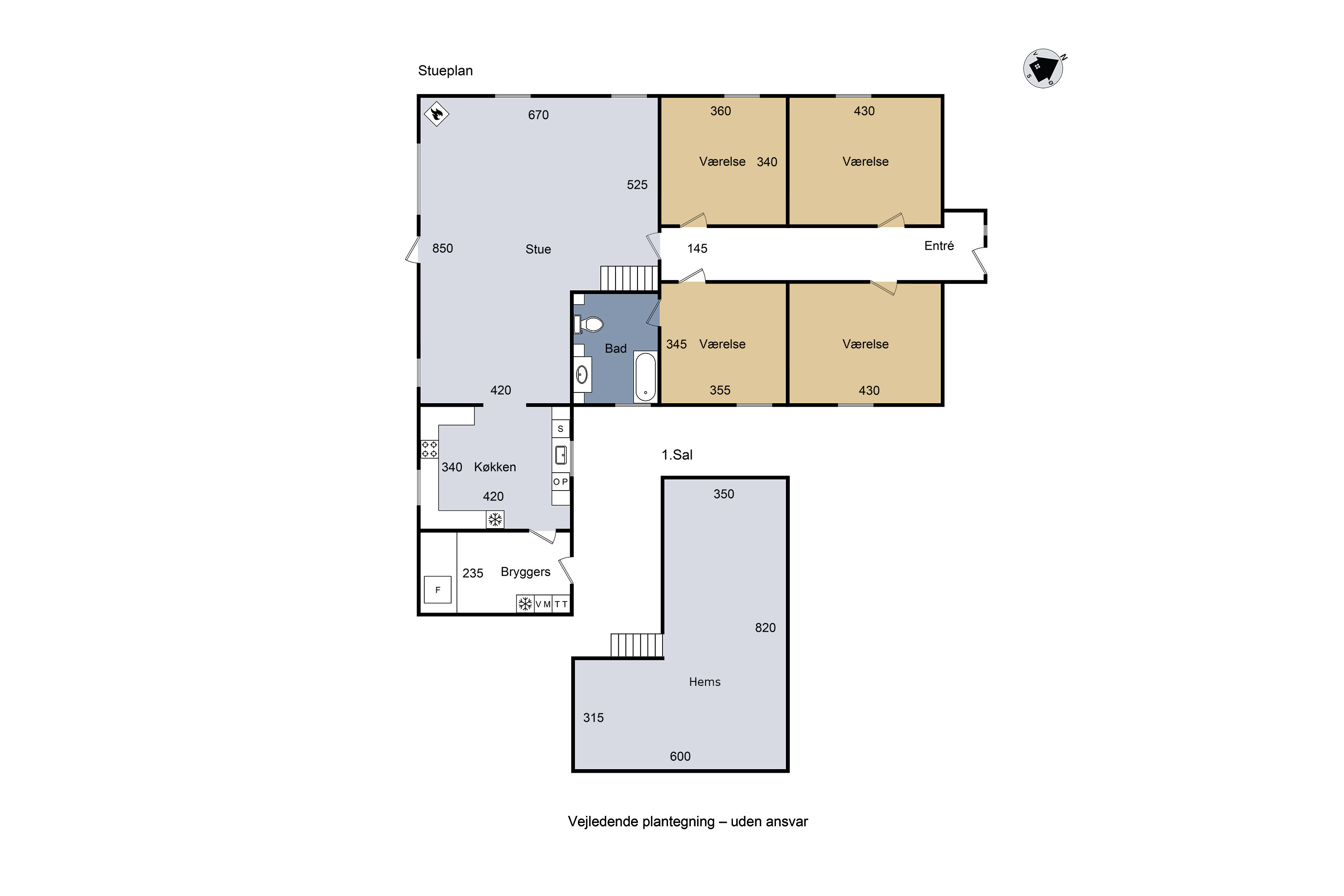 Plantegninger billede af Sorøvej 72, 4295 Stenlille
