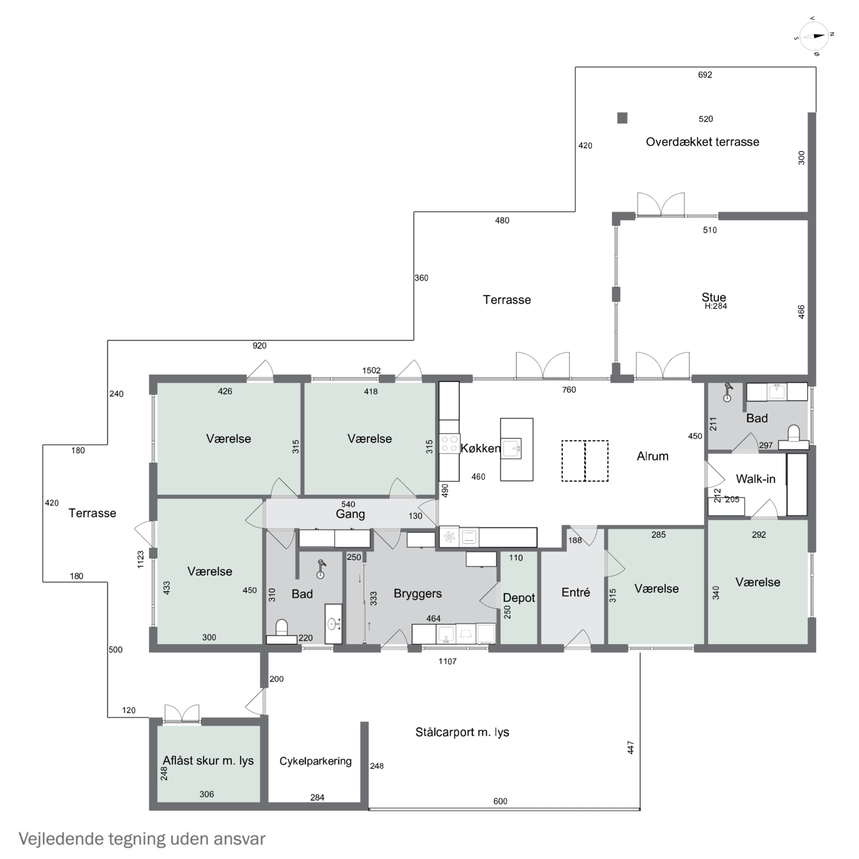 Plantegninger billede af Nybrovej 195A, 2800 Kongens Lyngby