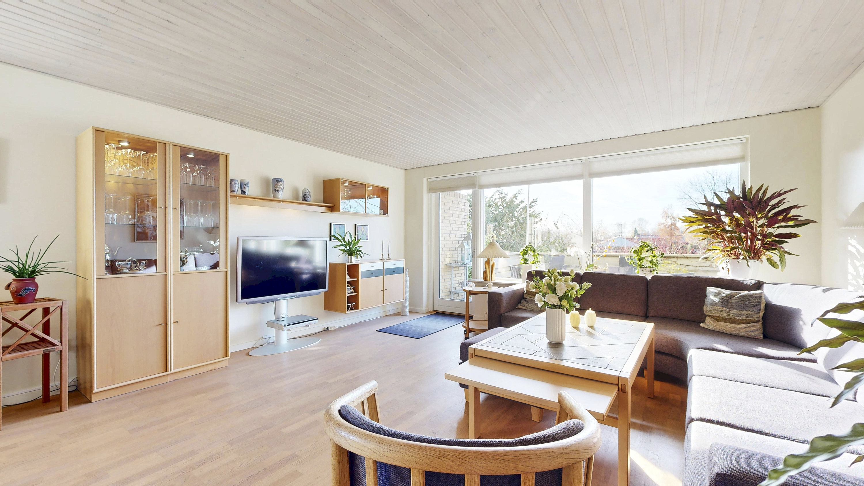 Fremhævet stue billede i fuldskærmstilstand. Billede af Højmarkstoften 49, 8600 Silkeborg