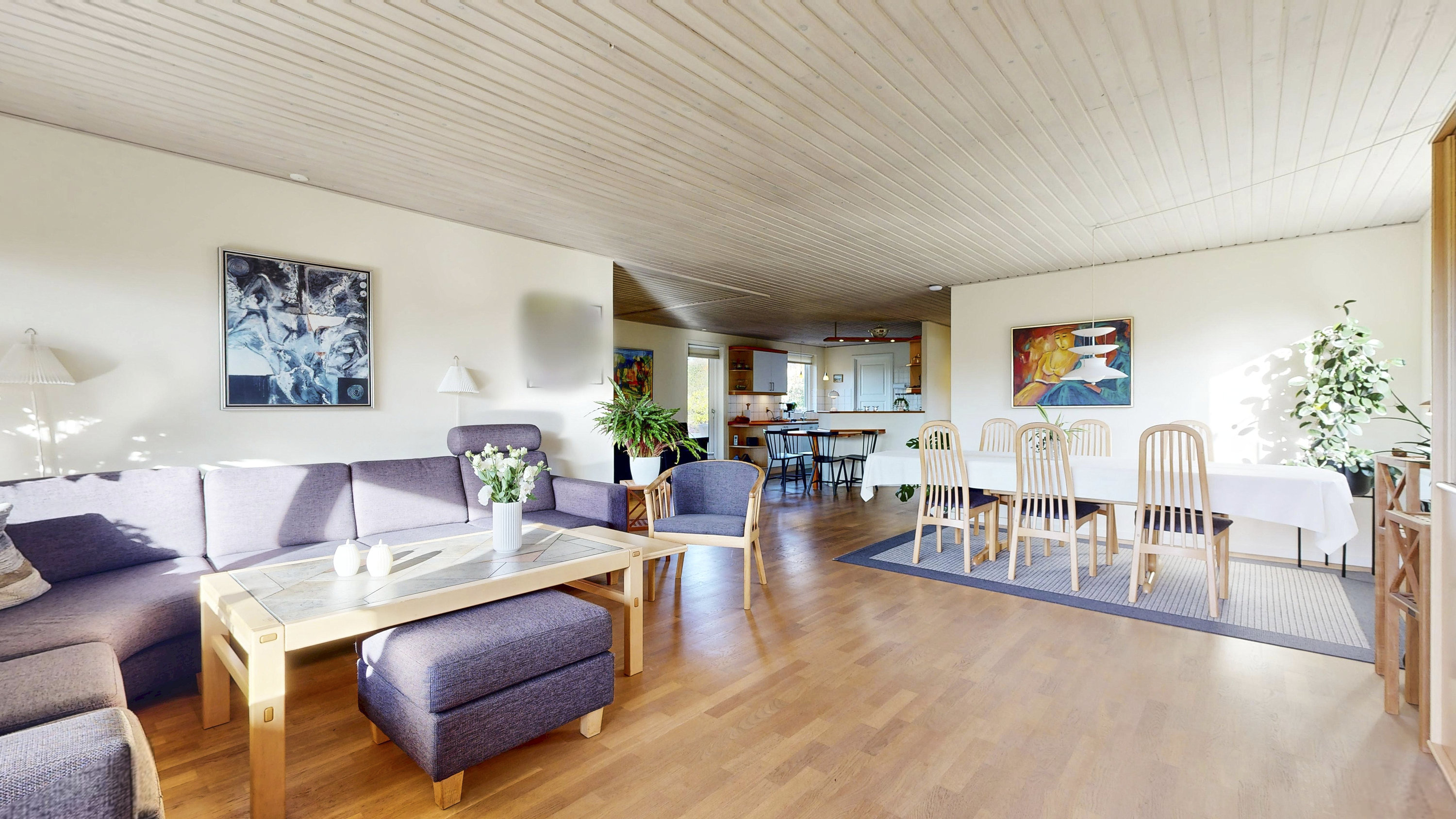 Fremhævet stue billede i fuldskærmstilstand. Billede af Højmarkstoften 49, 8600 Silkeborg