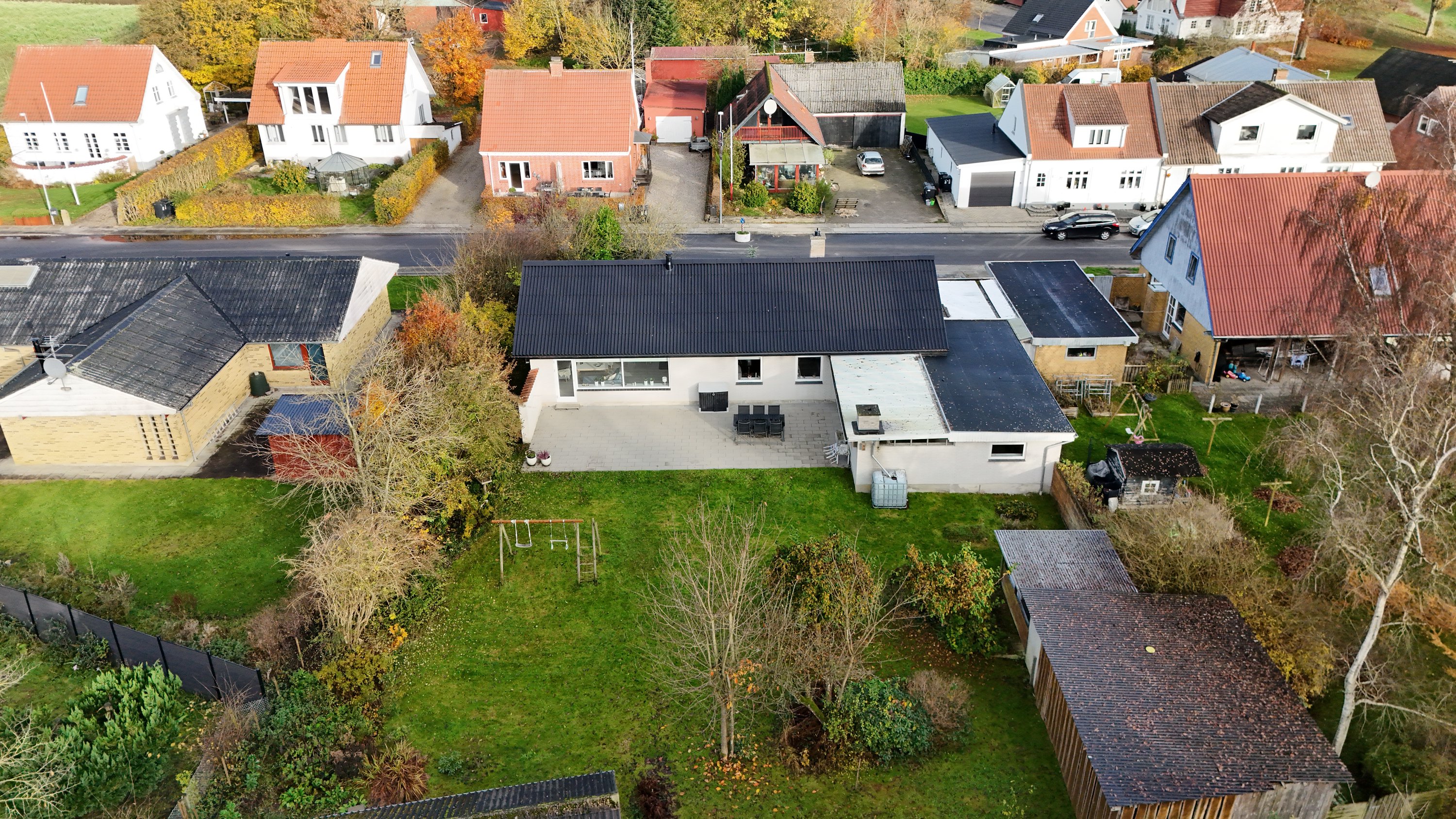 Fremhævet luftfoto billede i fuldskærmstilstand. Billede af Svinget 5, Døstrup, 9500 Hobro