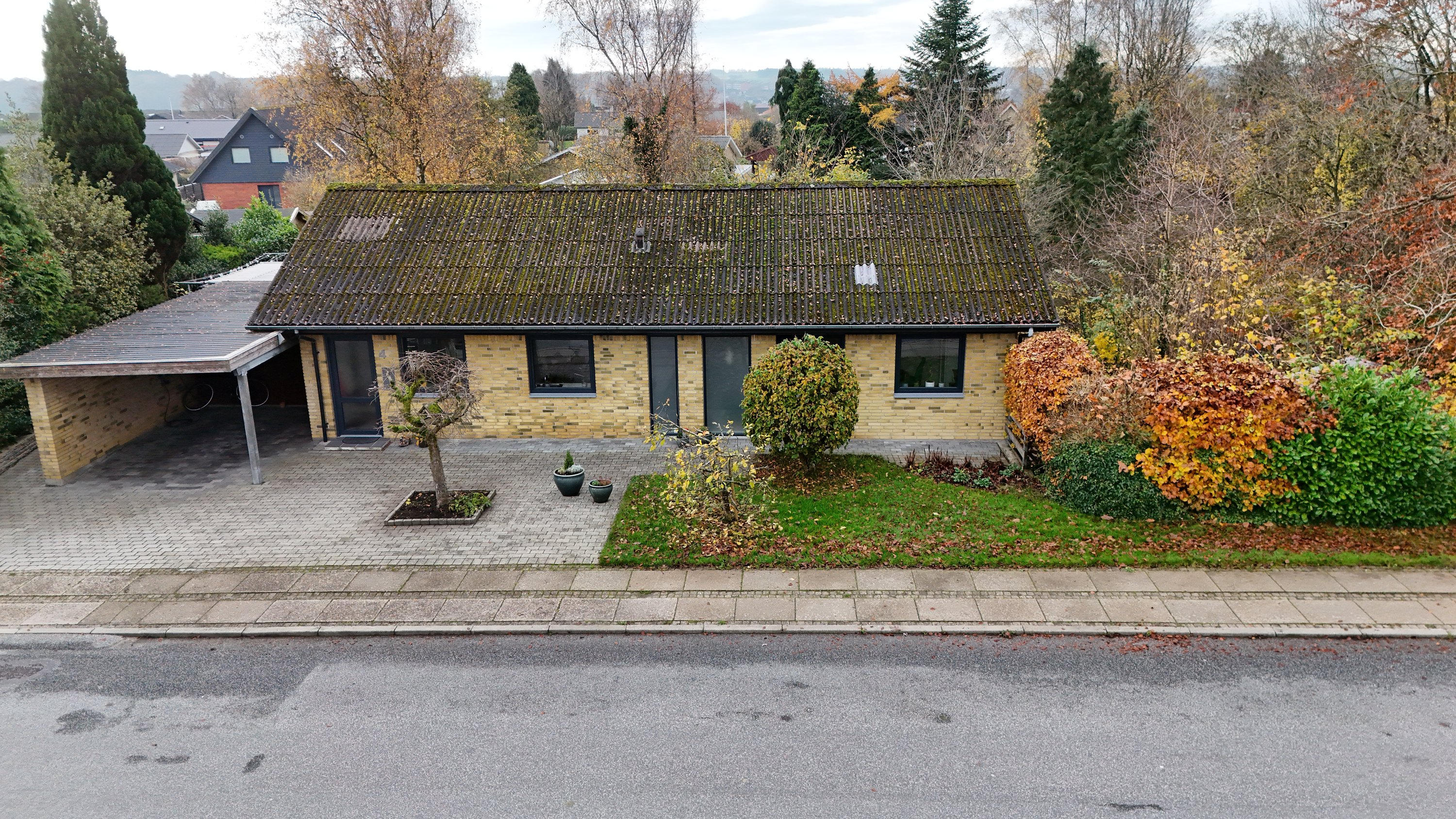 Fremhævet luftfoto billede i fuldskærmstilstand. Billede af Fasanvej 4, 9500 Hobro