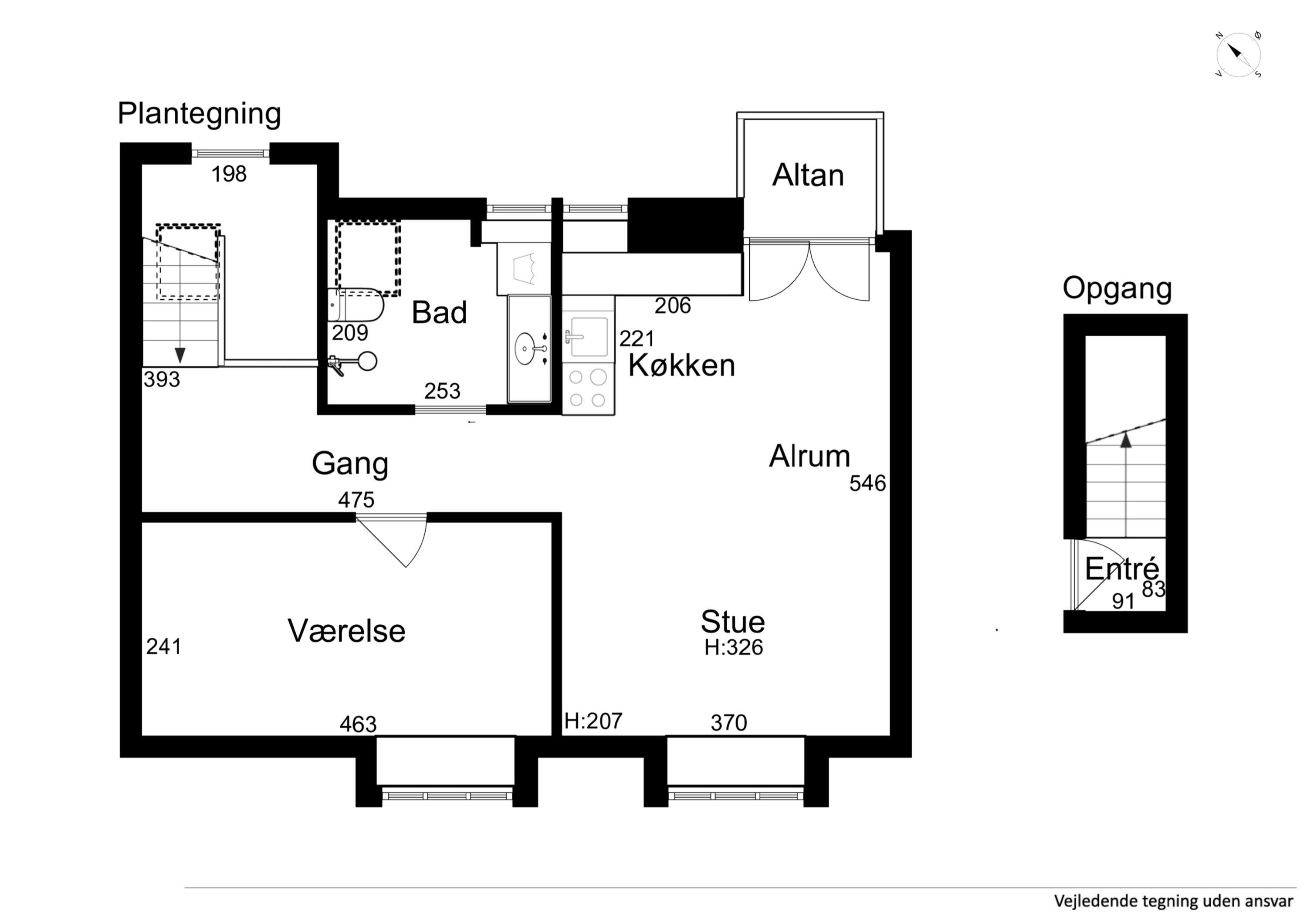 Plantegninger billede af Falstersgade 7, 2., 9000 Aalborg