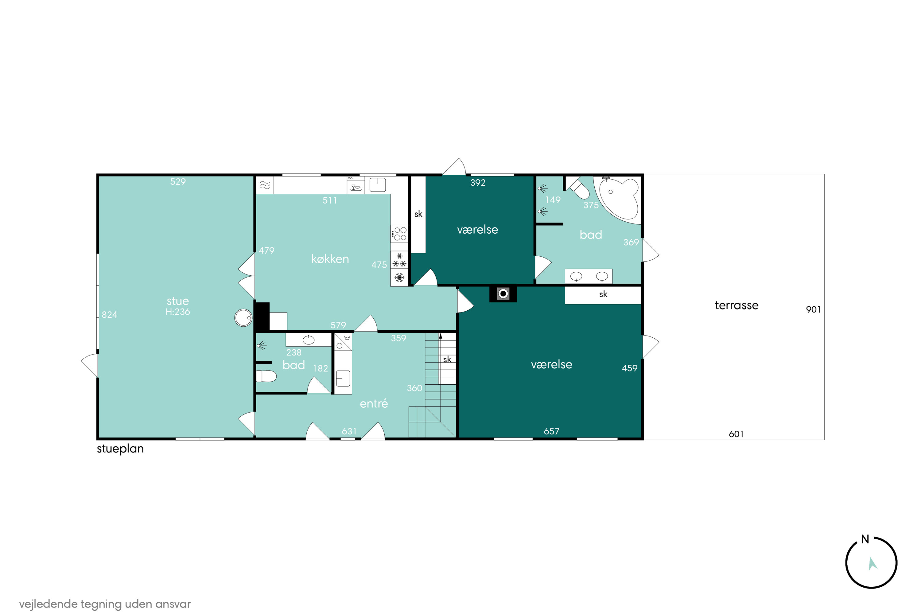 Plantegninger billede af Bøgevej 7, 7323 Give