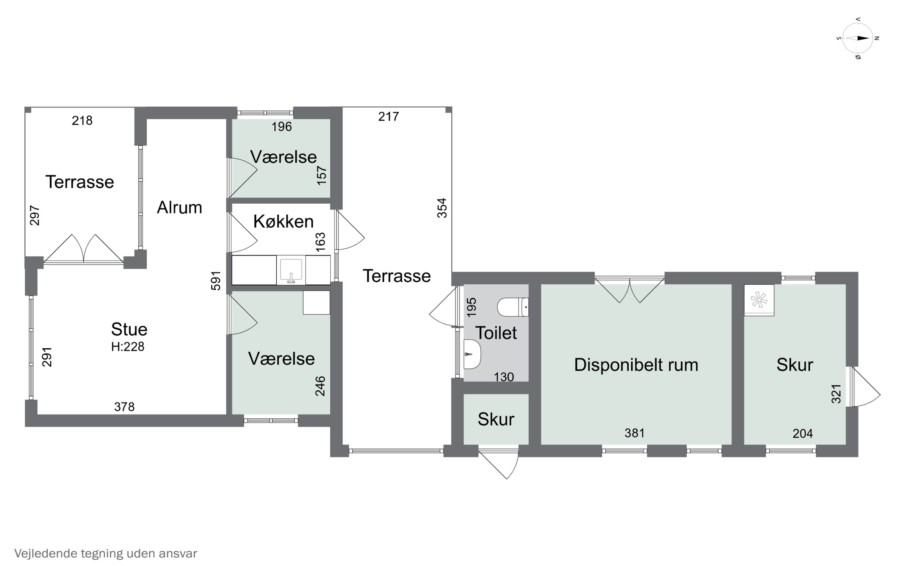 Plantegninger billede af Spættevej 2, Sandet, 3300 Frederiksværk