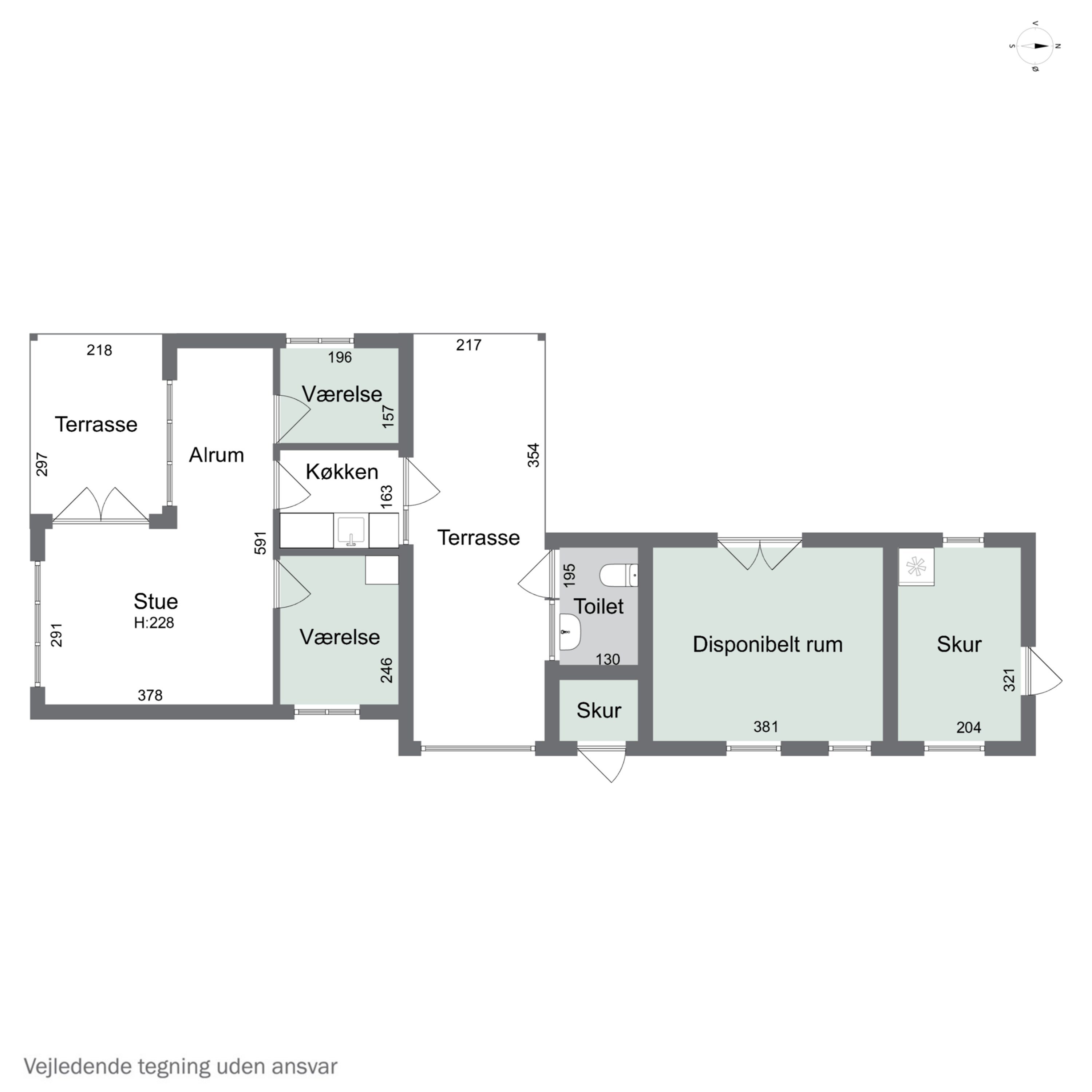 Plantegninger billede af Spættevej 2, Sandet, 3300 Frederiksværk