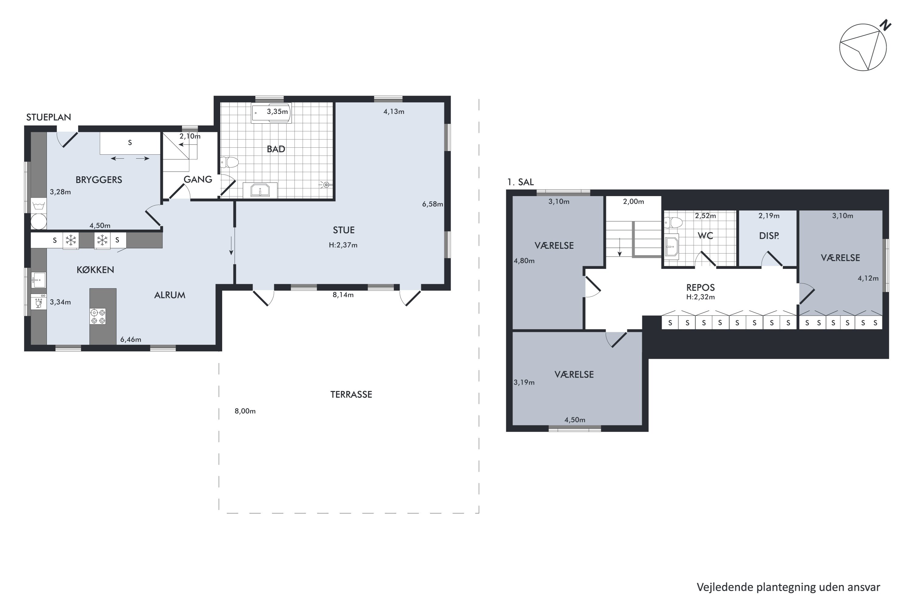 Plantegninger billede af Købmandstoften 8, Birkelse, 9440 Aabybro