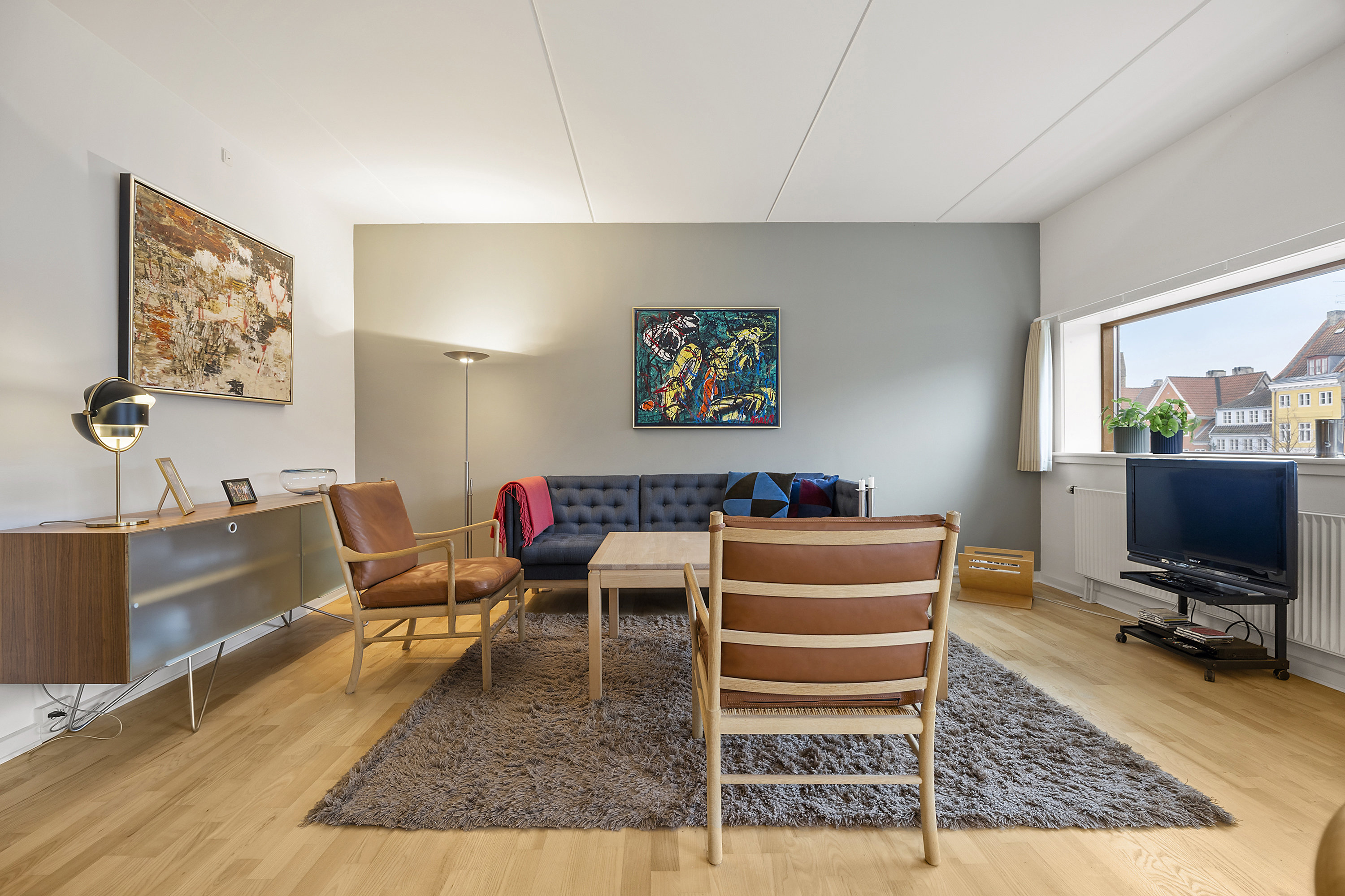 Fremhævet stue billede i fuldskærmstilstand. Billede af Overgaden Neden Vandet 1B, 2. th., 1414 København K