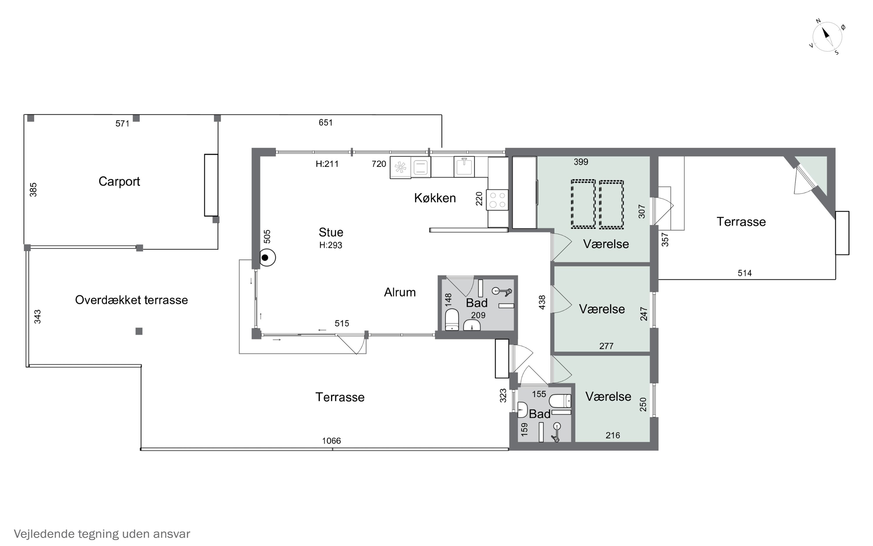 Plantegninger billede af Landemærket 1A, Yderby Lyng, 4583 Sjællands Odde