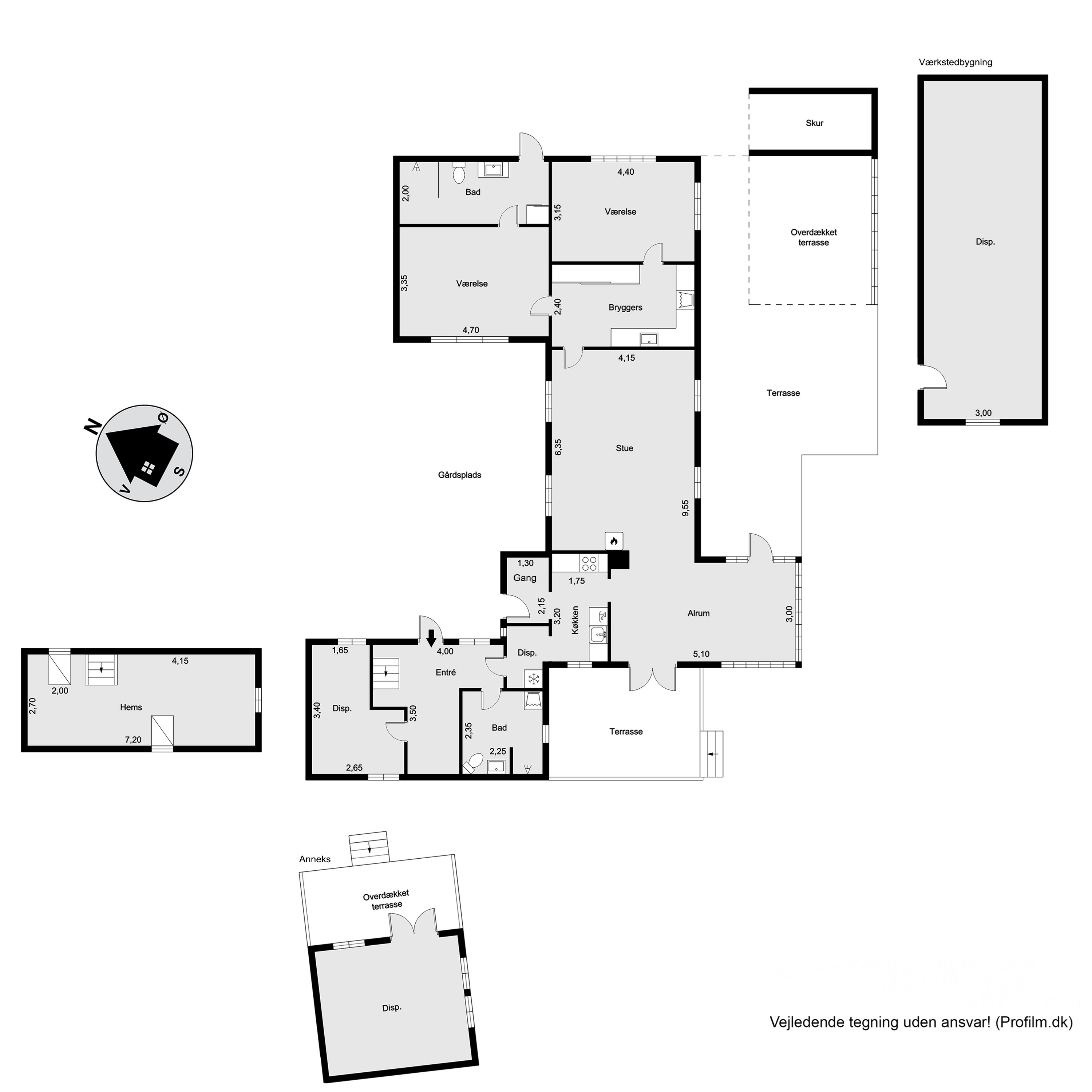 Plantegninger billede af Mosevej 19, 3230 Græsted