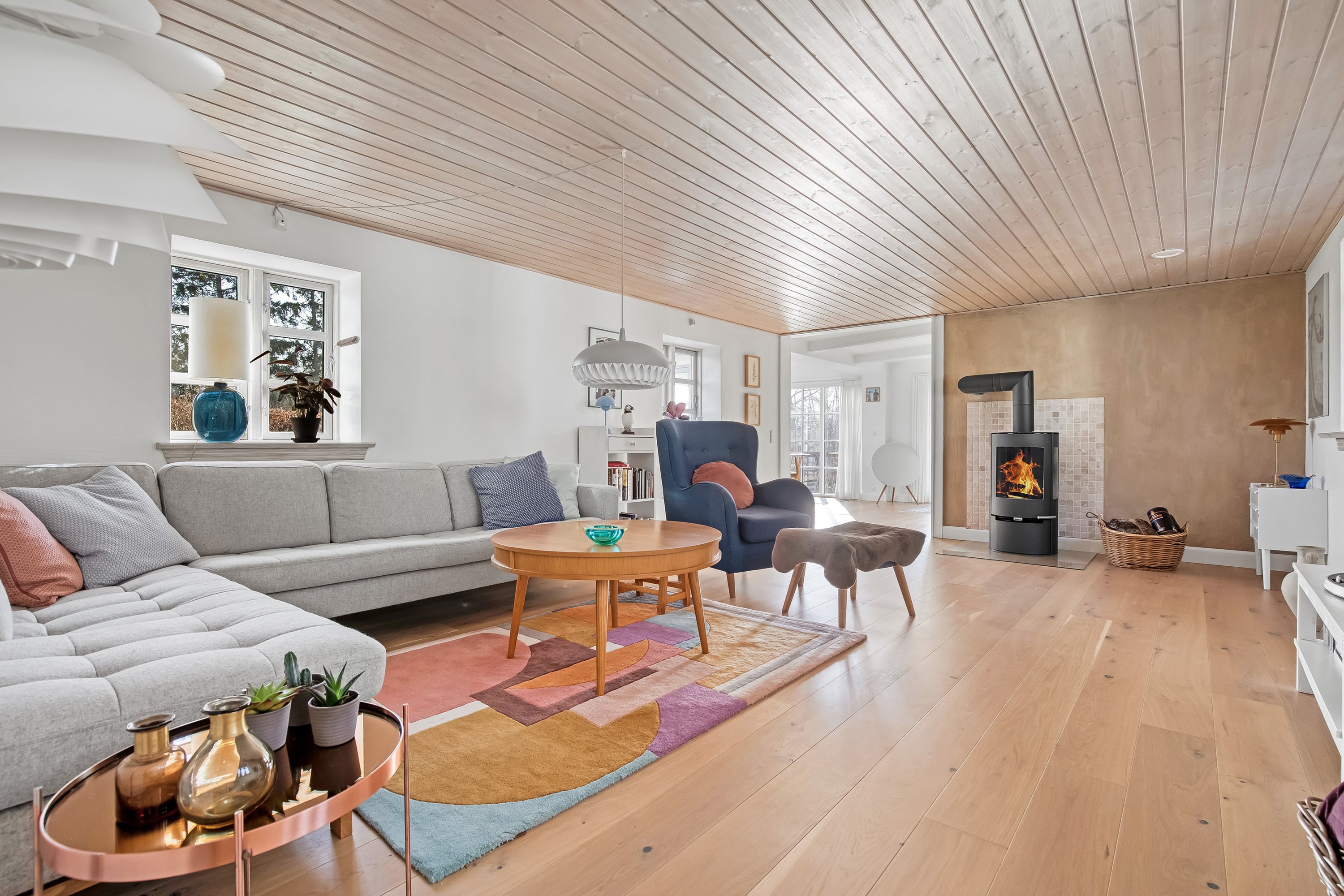 Fremhævet stue billede i fuldskærmstilstand. Billede af Mosevej 19, 3230 Græsted