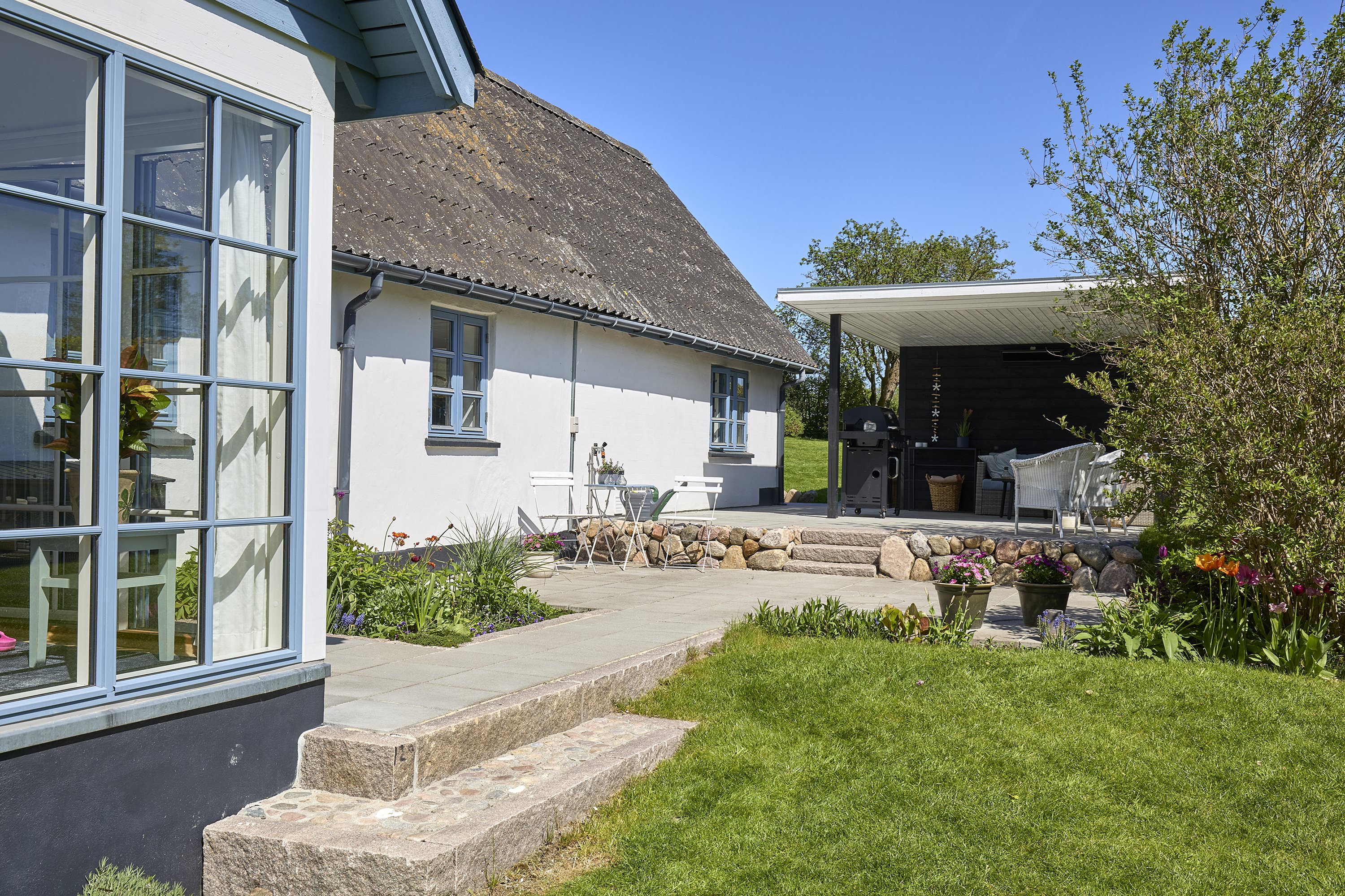 Fremhævet terrasse billede i fuldskærmstilstand. Billede af Mosevej 19, 3230 Græsted