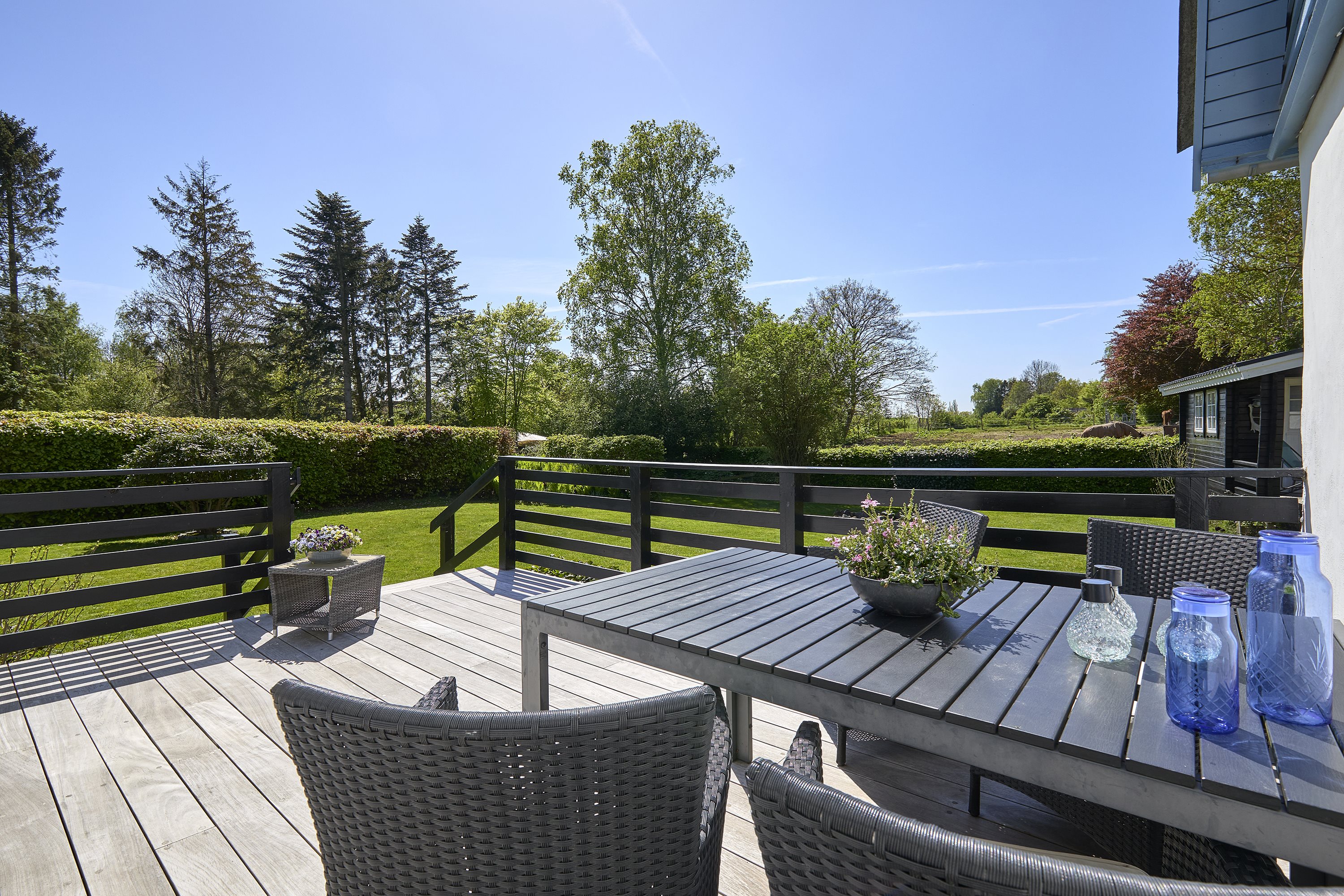 Fremhævet terrasse billede i fuldskærmstilstand. Billede af Mosevej 19, 3230 Græsted