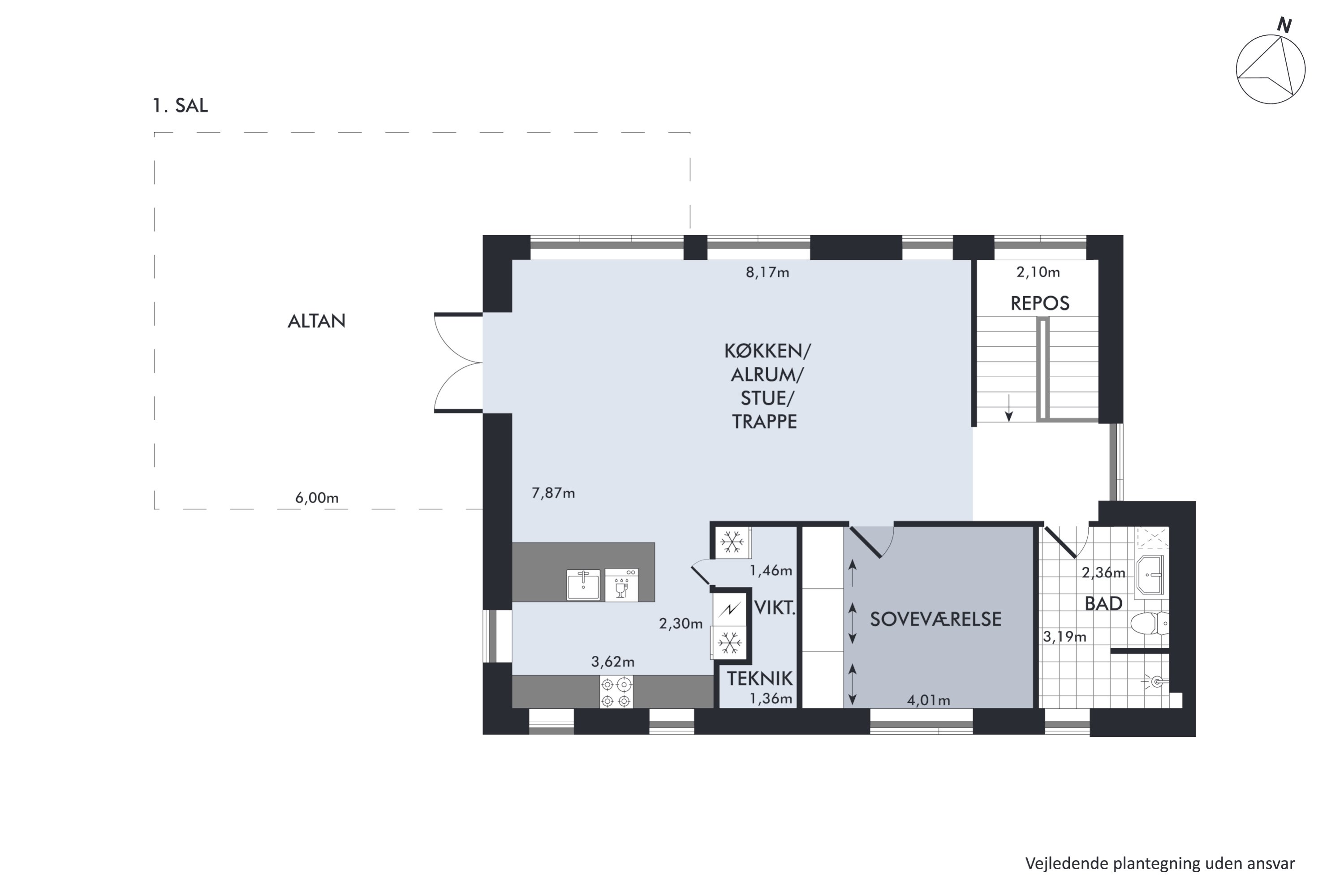 Plantegninger billede af Boikenvej 7, 8960 Randers SØ