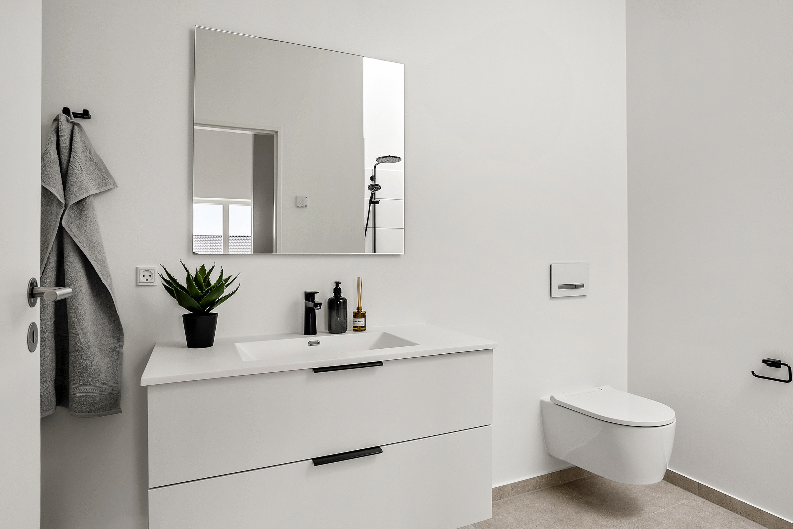 Fremhævet badeværelse billede i fuldskærmstilstand. Billede af Kongstedgårds Alle 12A, Askov, 6600 Vejen