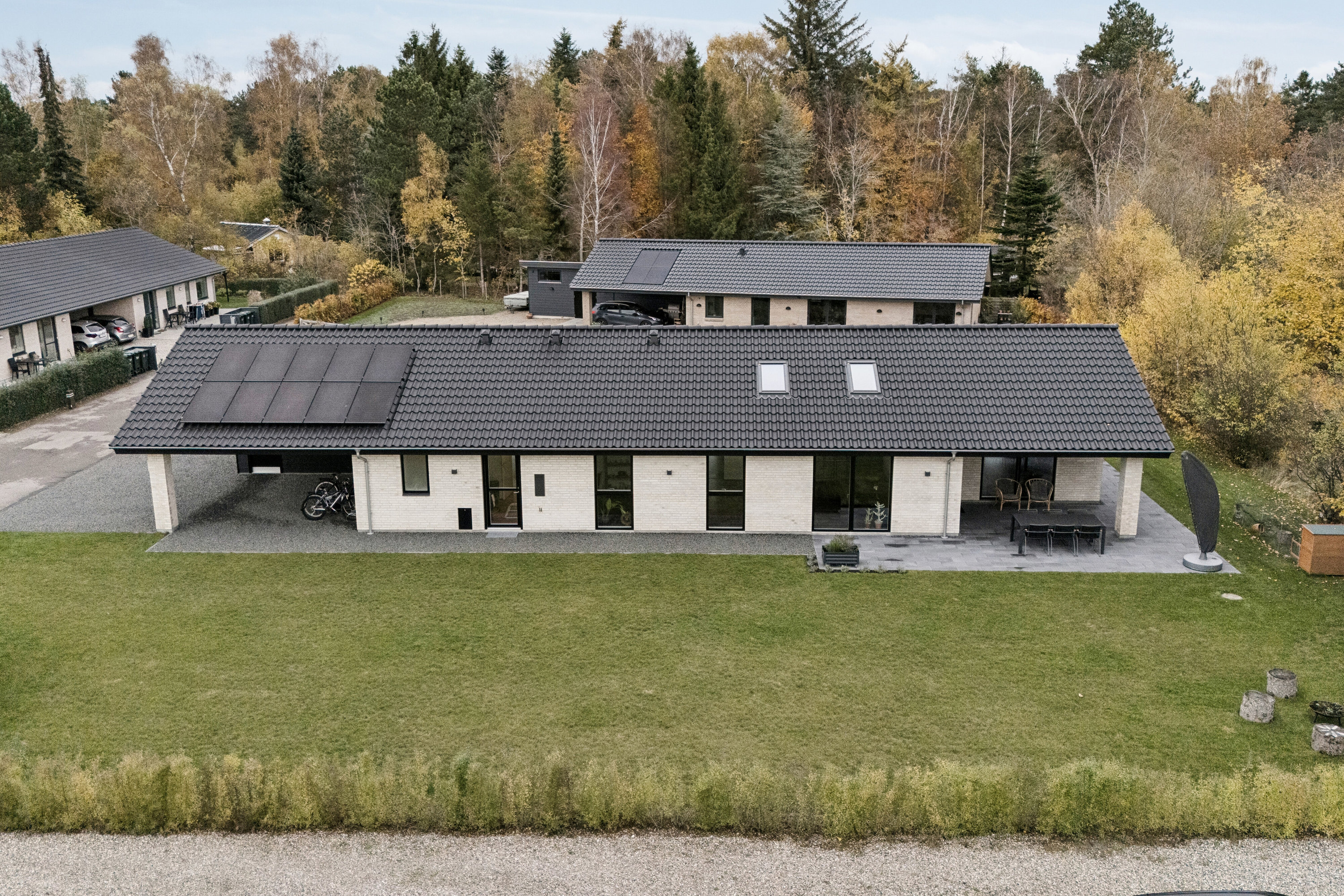 Fremhævet luftfoto billede i fuldskærmstilstand. Billede af Æblehaven 6, 4500 Nykøbing Sj