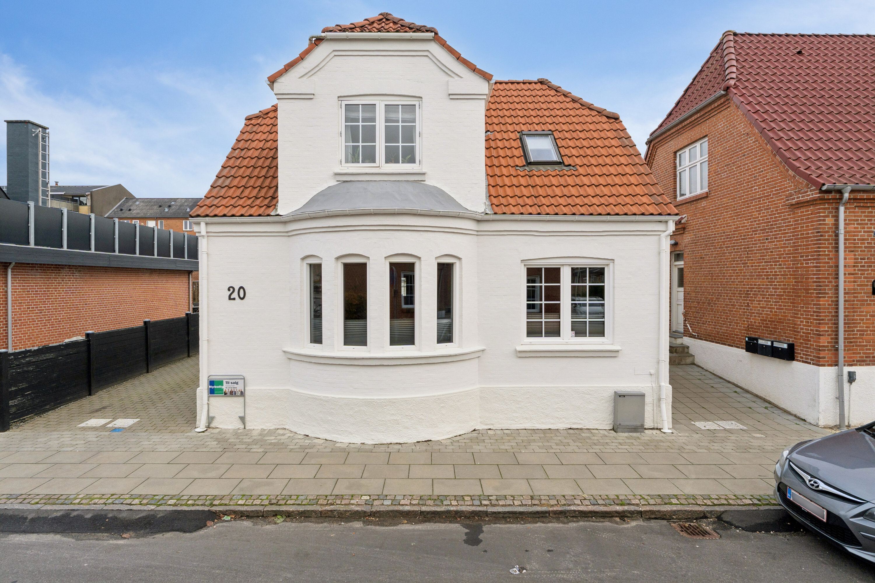 Fremhævet set fra vejen billede i fuldskærmstilstand. Billede af Grønnegade 20, 7430 Ikast