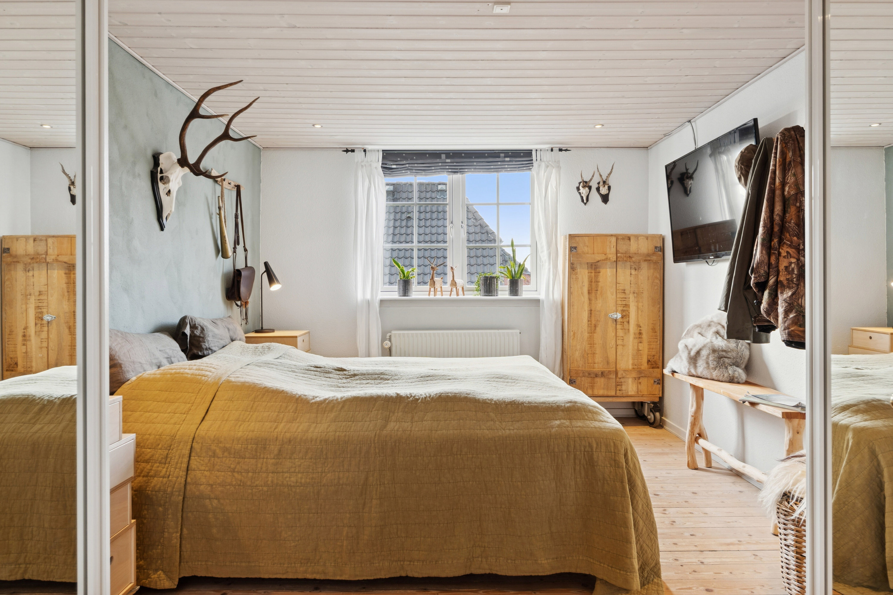 Fremhævet soveværelse billede i fuldskærmstilstand. Billede af Grønnegade 20, 7430 Ikast