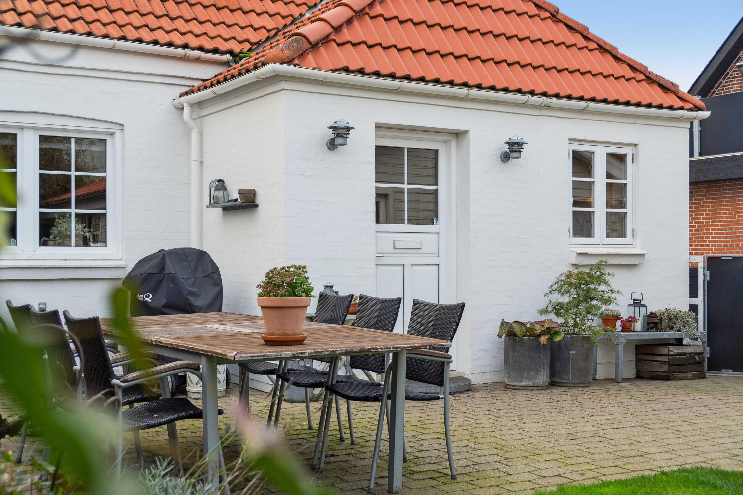 Fremhævet set fra haven billede i fuldskærmstilstand. Billede af Grønnegade 20, 7430 Ikast