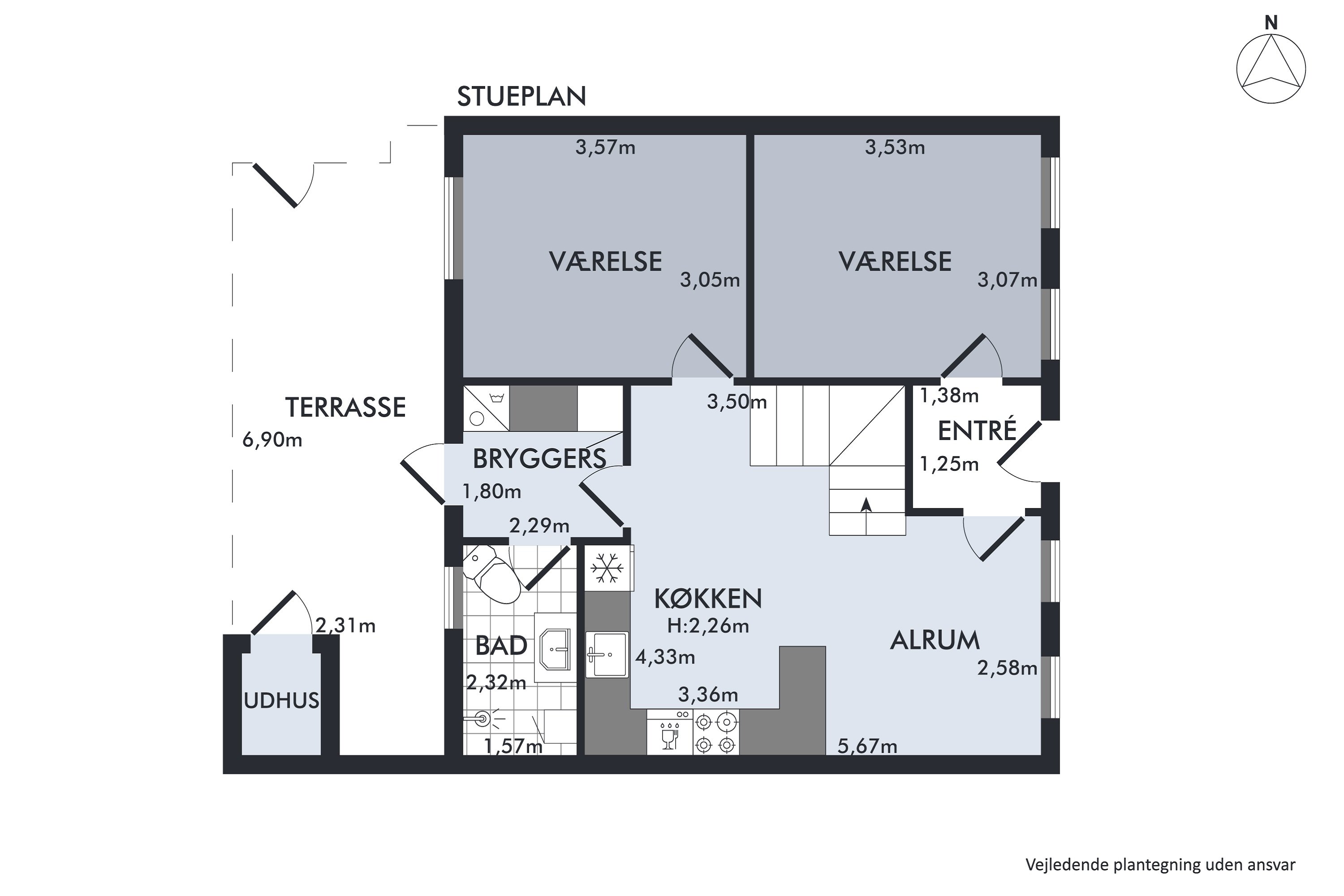 Plantegninger billede af Grønnegade 7, 8900 Randers C