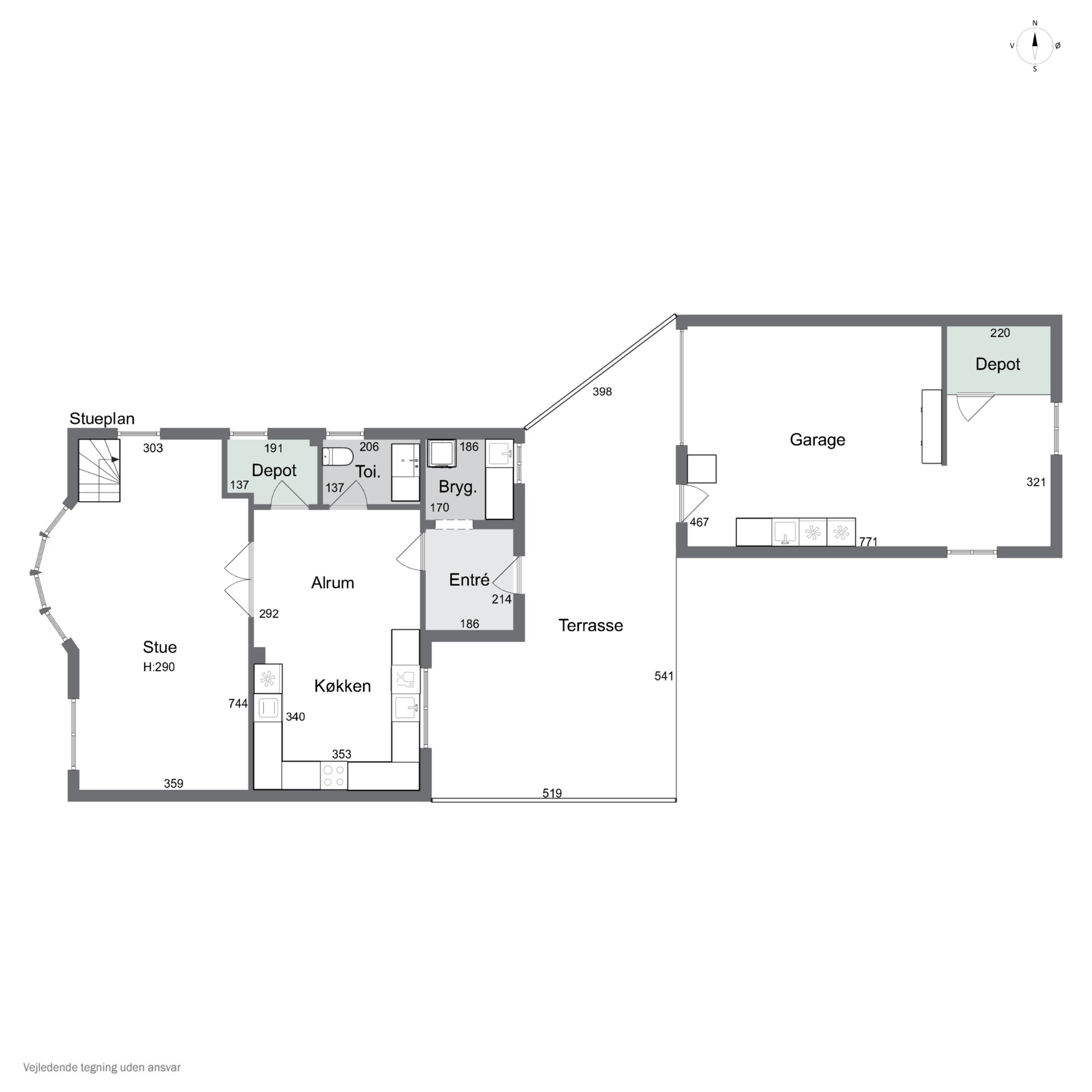 Plantegninger billede af Grønnegade 20, 7430 Ikast