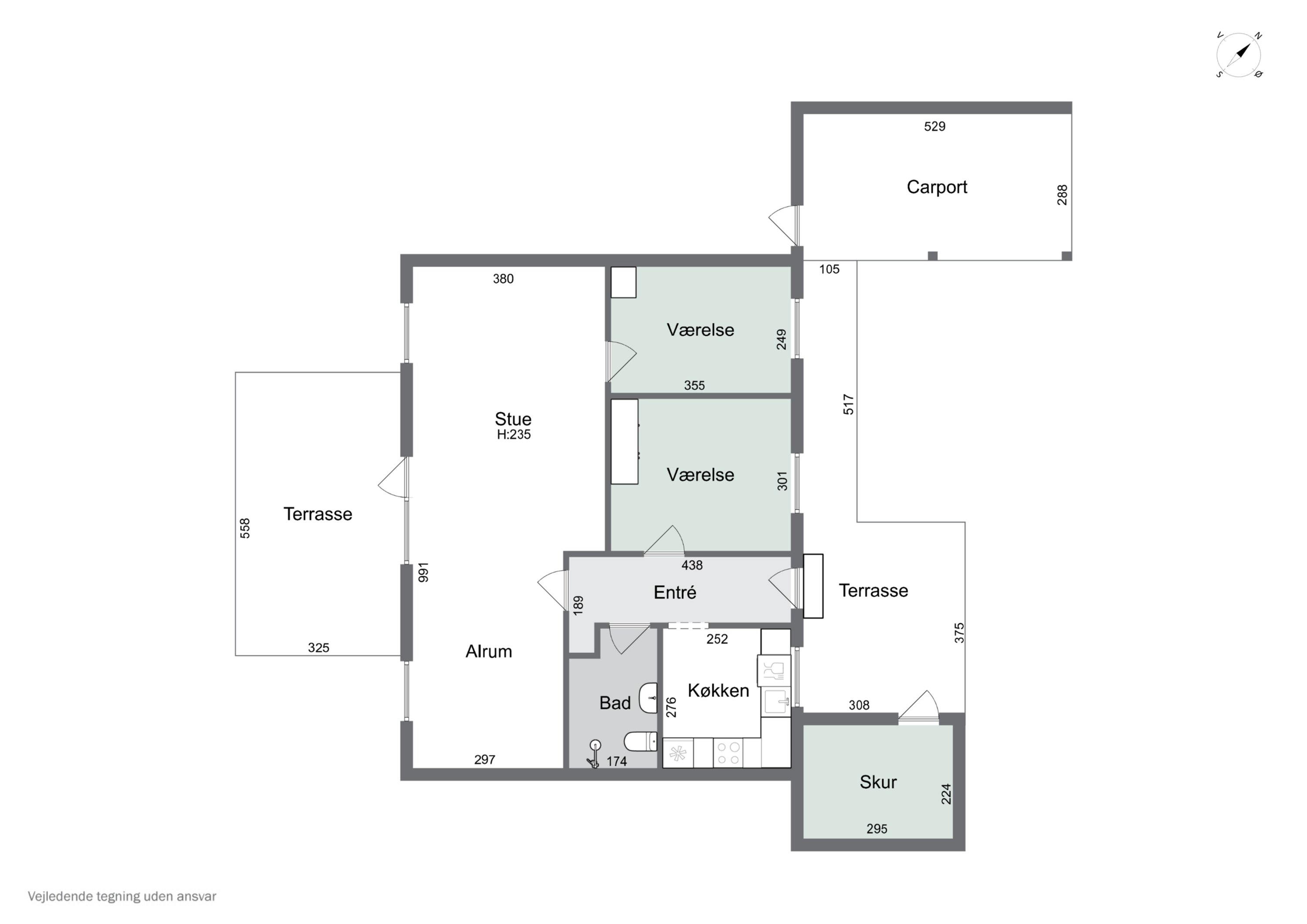 Plantegninger billede af Lerbjergvej 7B, 4470 Svebølle
