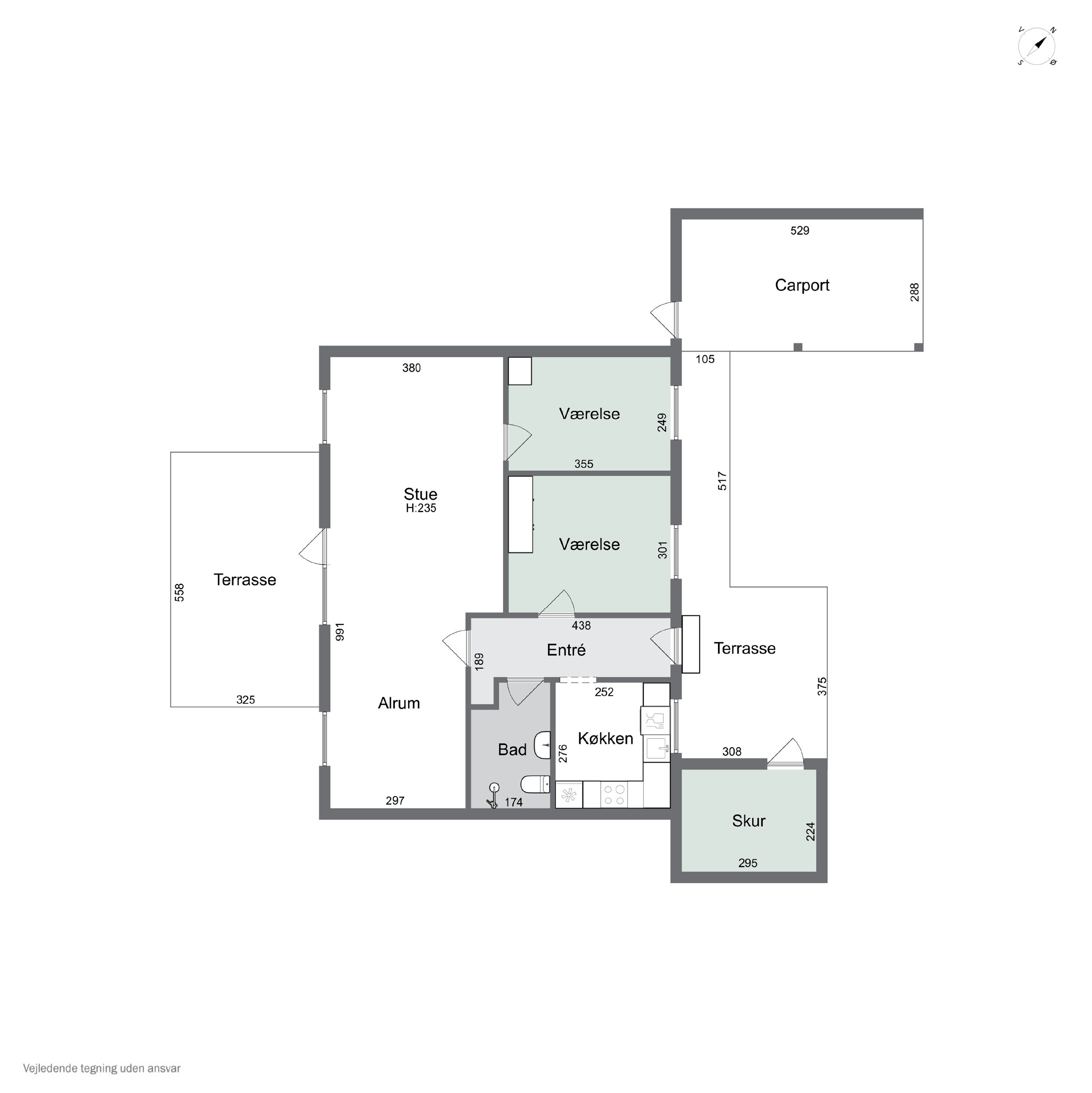 Plantegninger billede af Lerbjergvej 7B, 4470 Svebølle