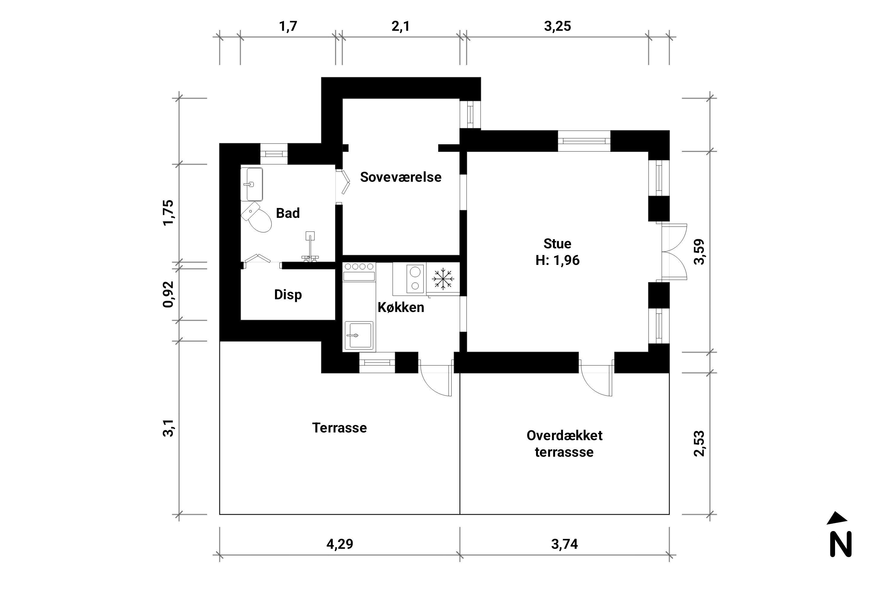 Plantegninger billede af Digeparken 1, 4873 Væggerløse