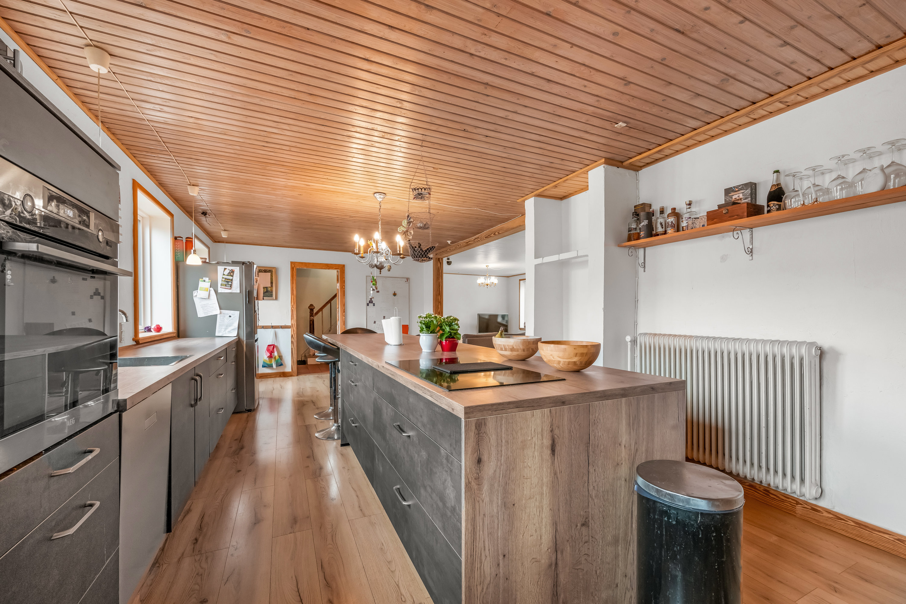 Fremhævet køkken billede i fuldskærmstilstand. Billede af Grimlundvej 2, Hoven, 6880 Tarm