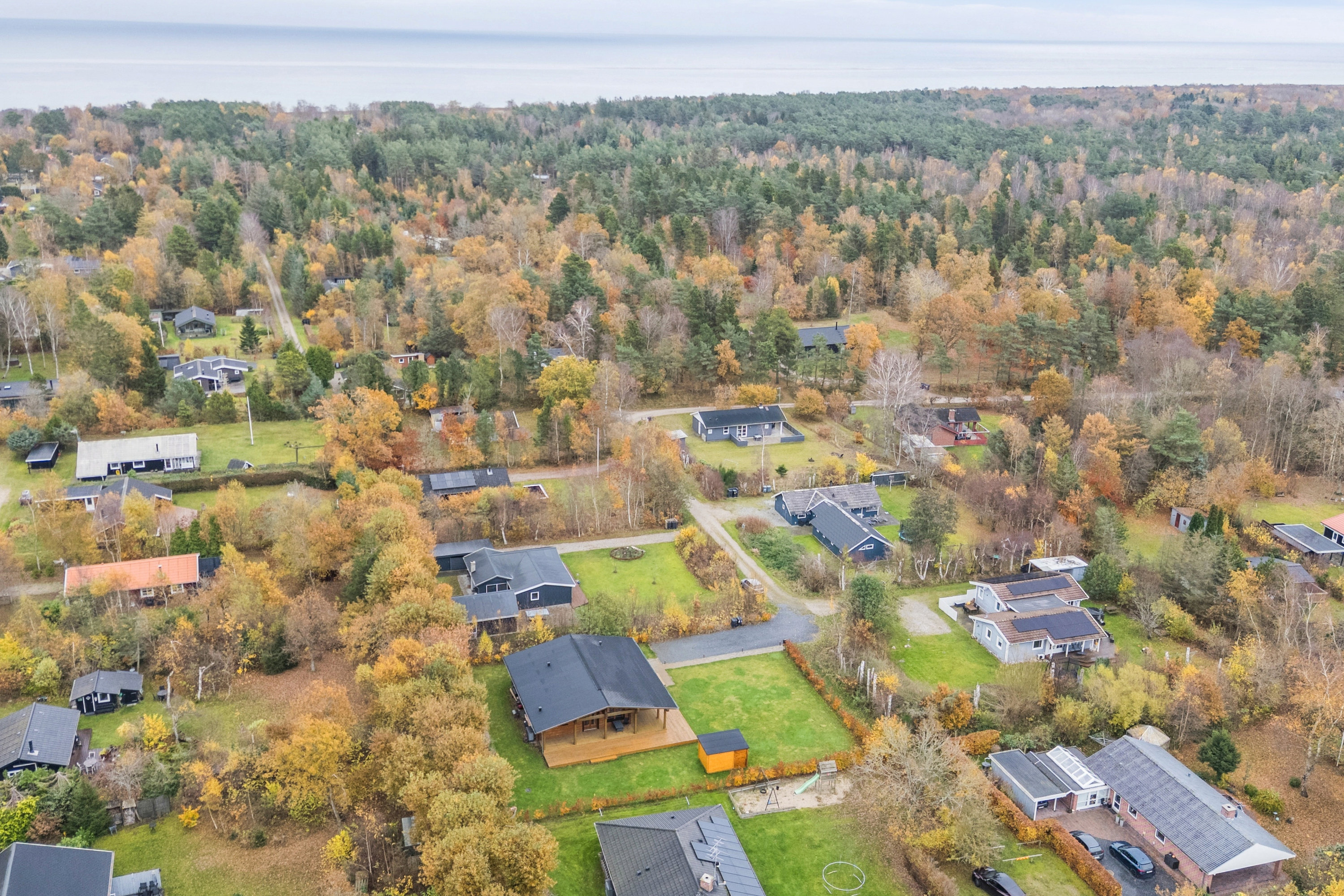 Fremhævet luftfoto billede i fuldskærmstilstand. Billede af Sletten 61, Odde, 9560 Hadsund