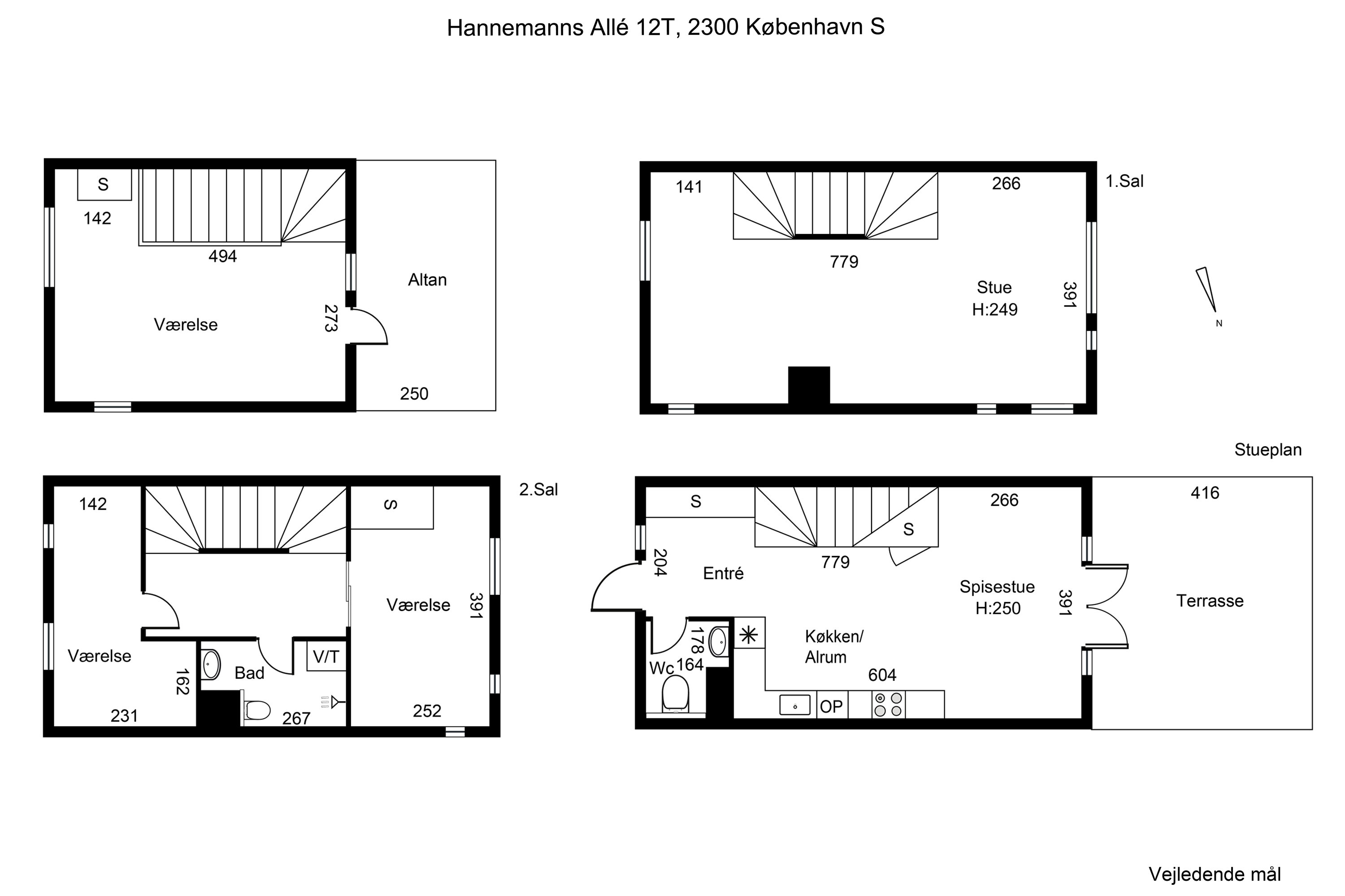 Plantegninger billede af Hannemanns Allé 12T, 2300 København S