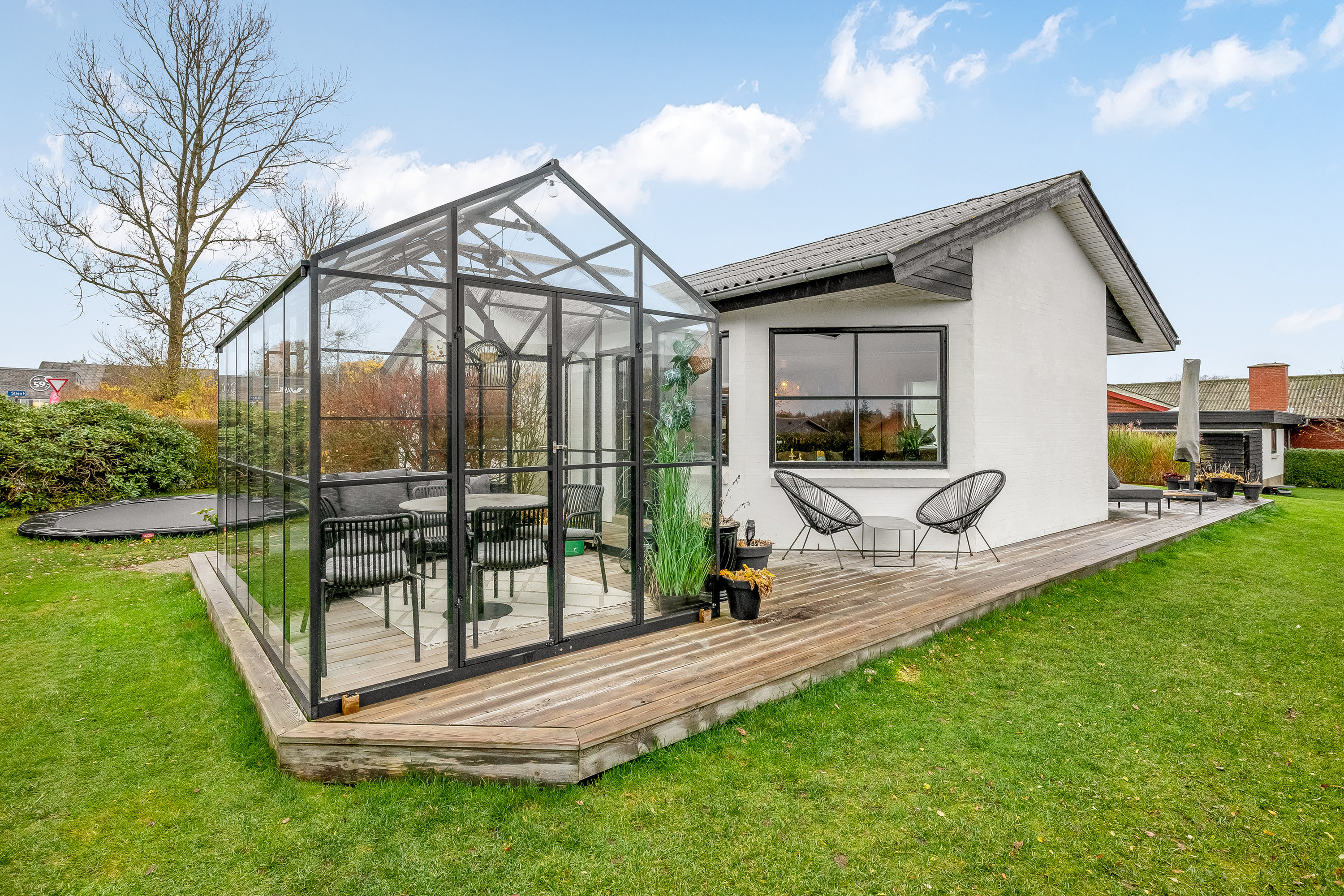 Fremhævet terrasse billede i fuldskærmstilstand. Billede af Grønneled 2A, Mejrup, 7500 Holstebro