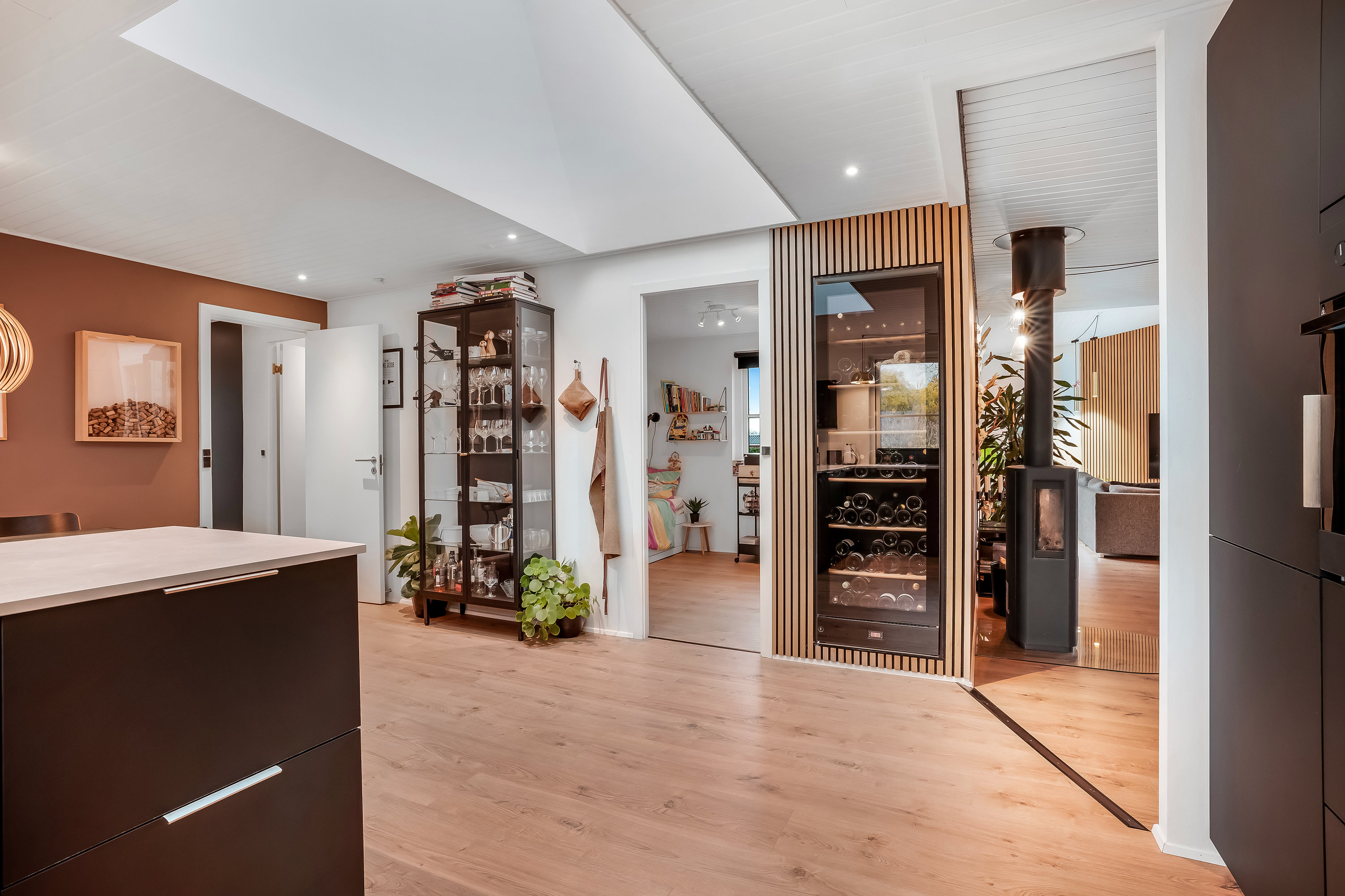 Fremhævet køkken alrum billede i fuldskærmstilstand. Billede af Grønneled 2A, Mejrup, 7500 Holstebro