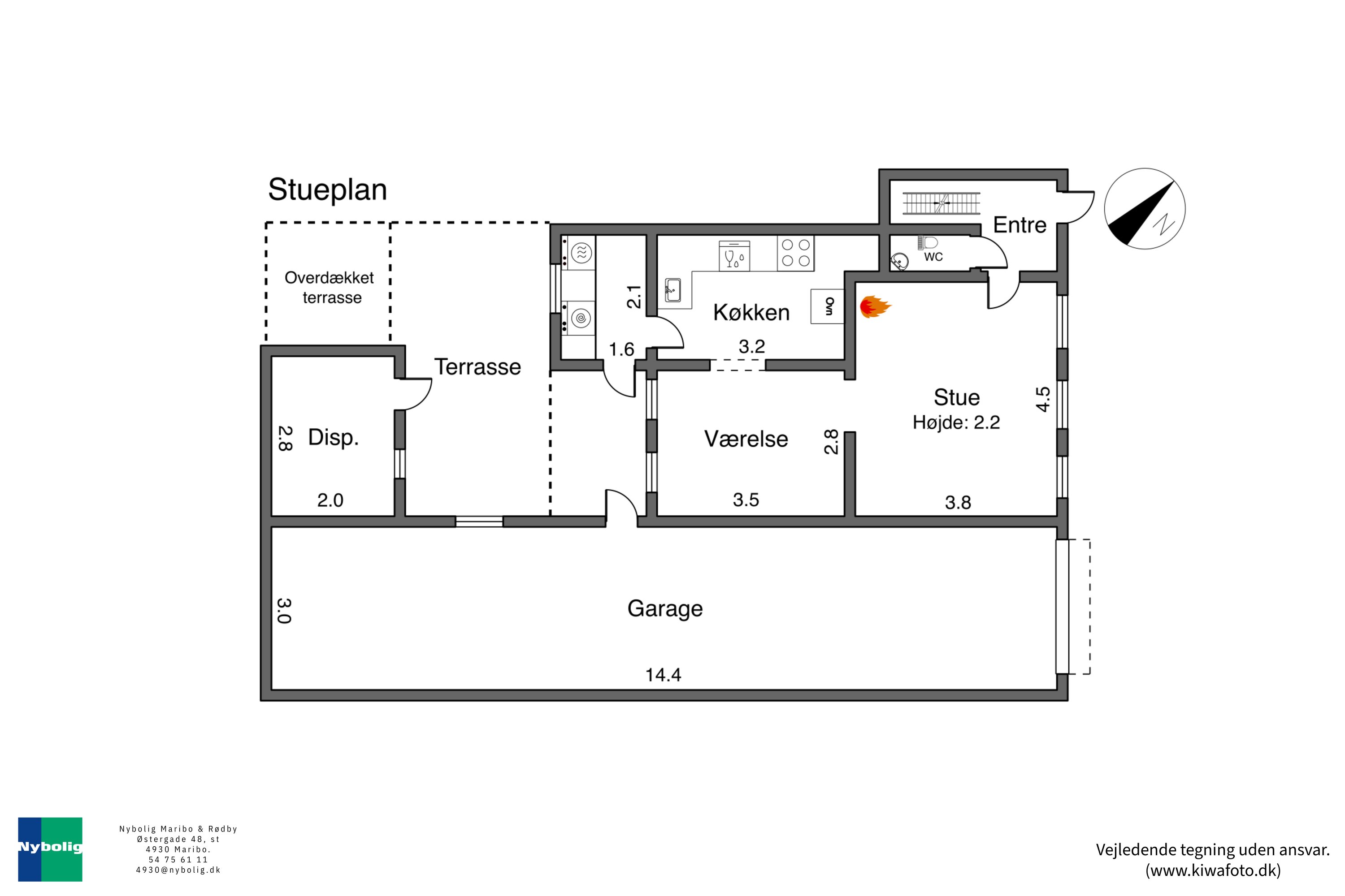 Plantegninger billede af Åsmarkegade 6, 4941 Bandholm