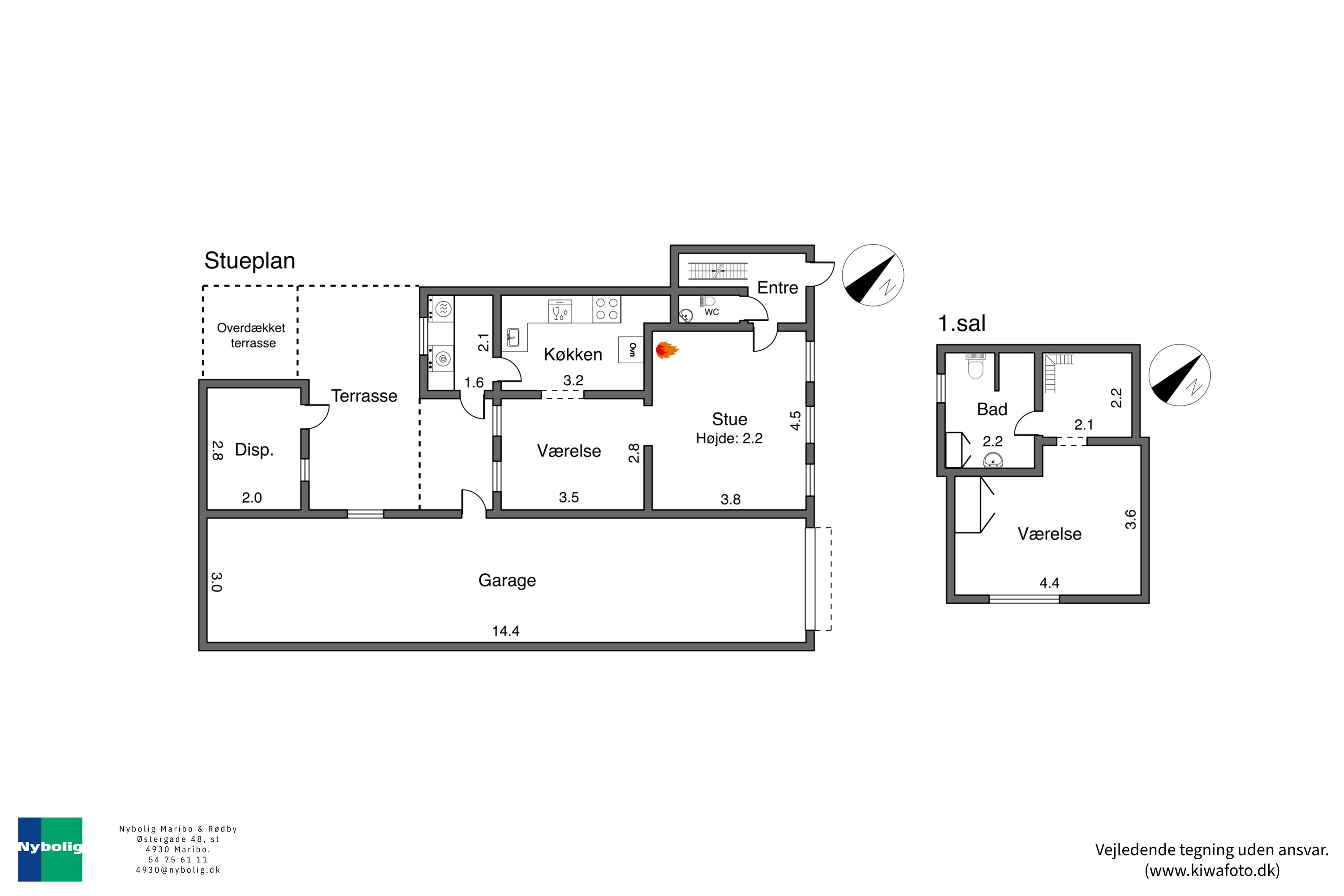 Plantegninger billede af Åsmarkegade 6, 4941 Bandholm