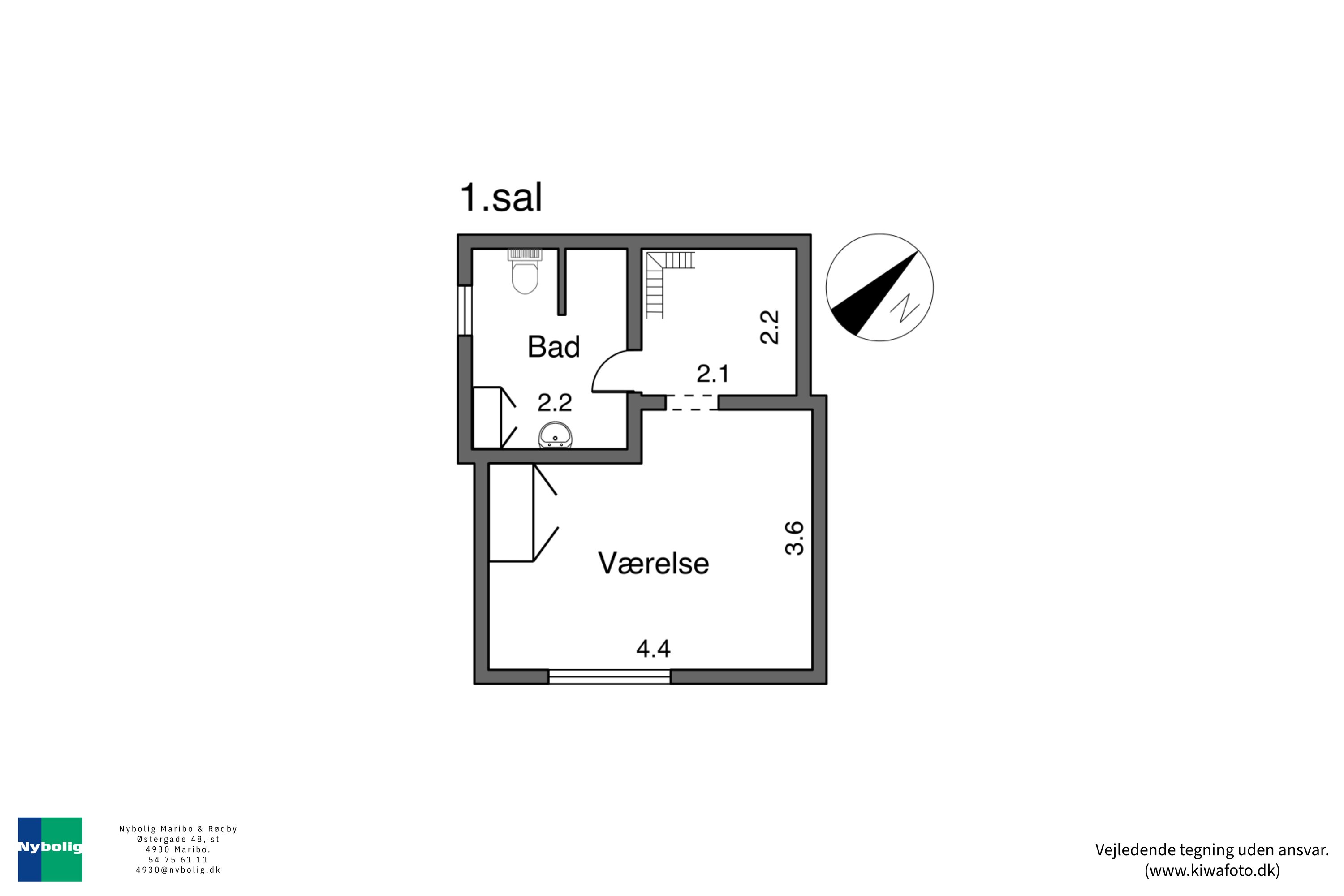 Plantegninger billede af Åsmarkegade 6, 4941 Bandholm