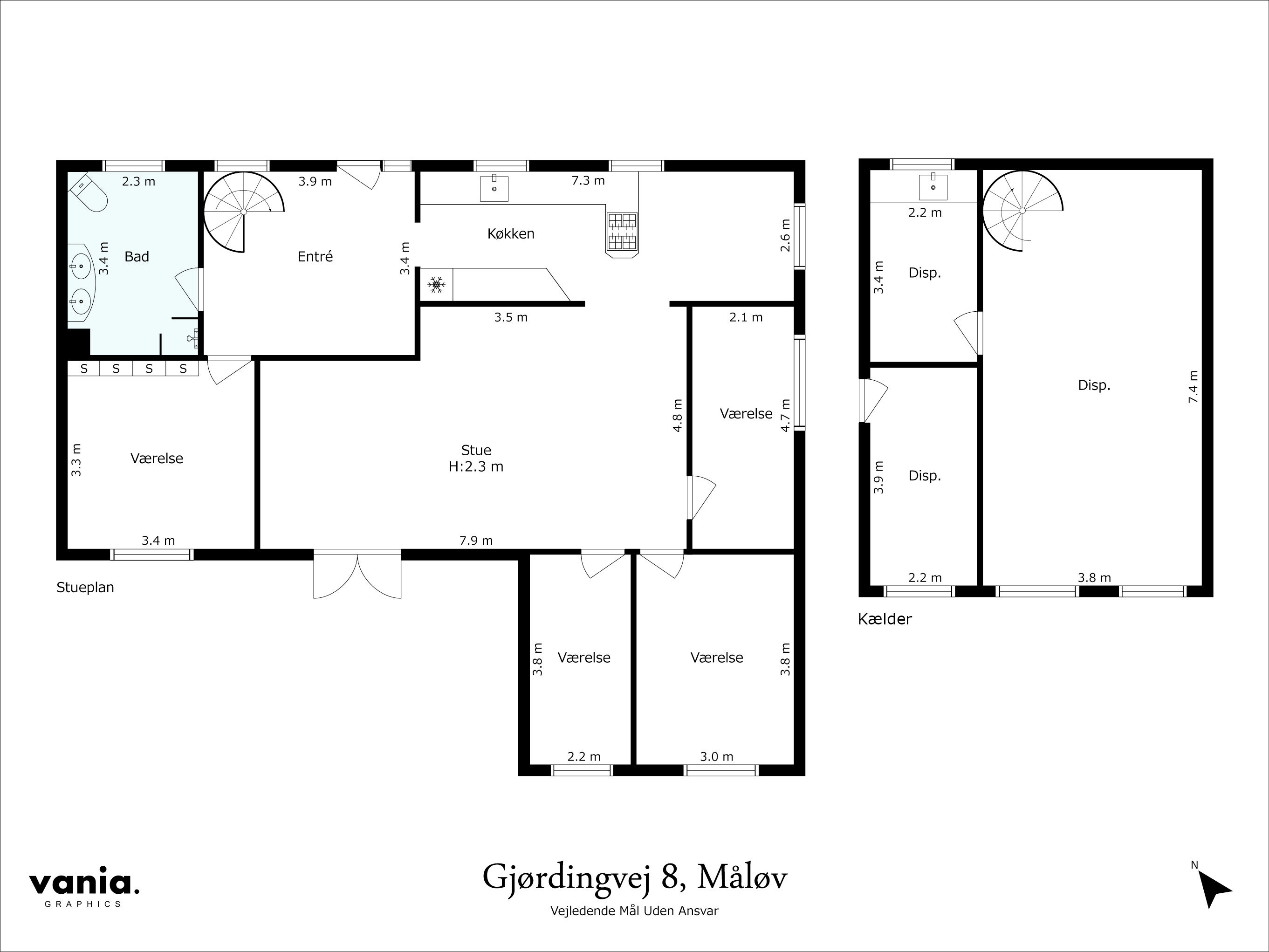 Plantegninger billede af Gjørdingvej 8, 2760 Måløv