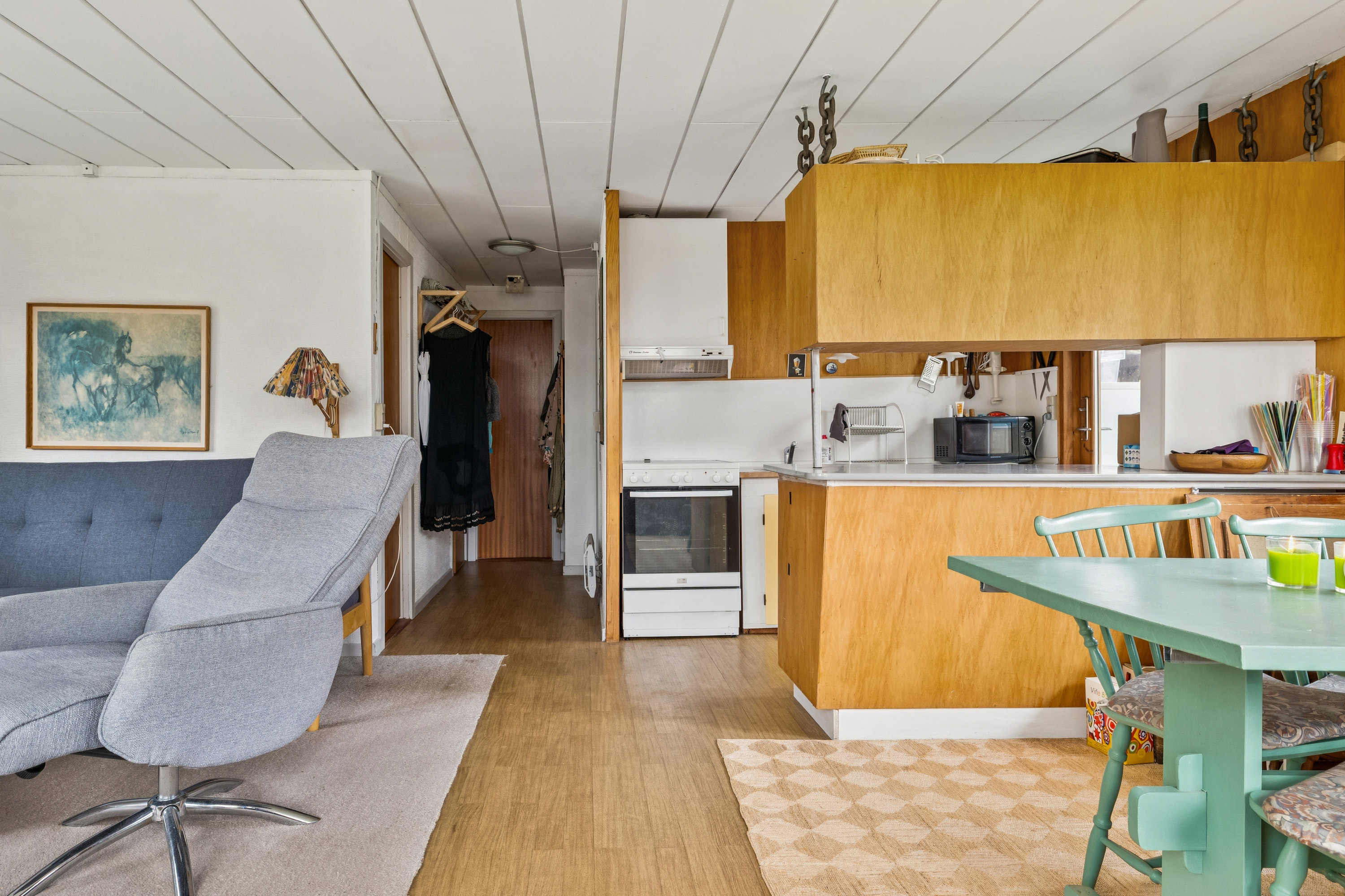 Fremhævet køkken billede i fuldskærmstilstand. Billede af Hestehaven 7, Øster Hurup, 9560 Hadsund