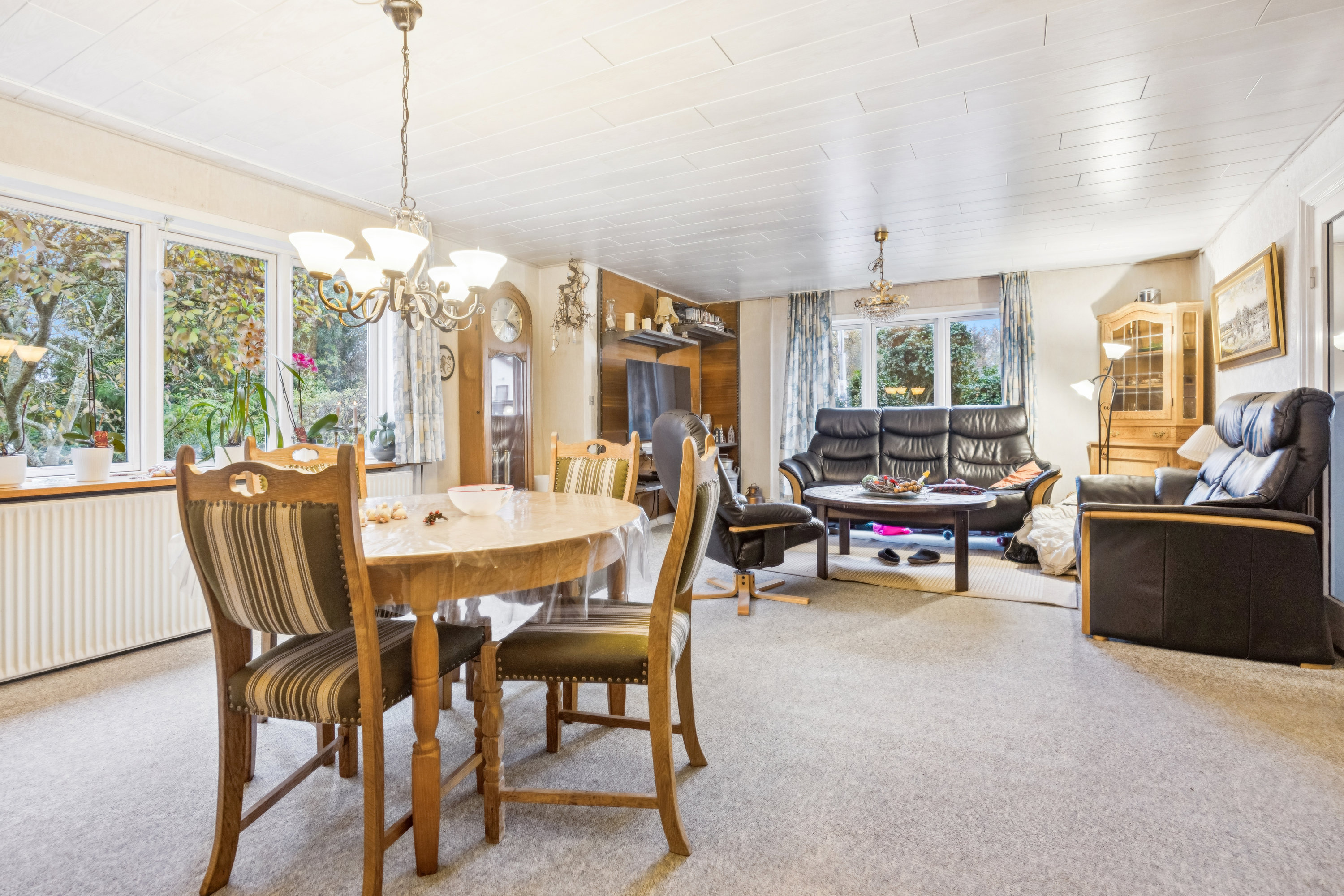 Fremhævet stue billede i fuldskærmstilstand. Billede af Tranhøj 38, Tranum, 9460 Brovst