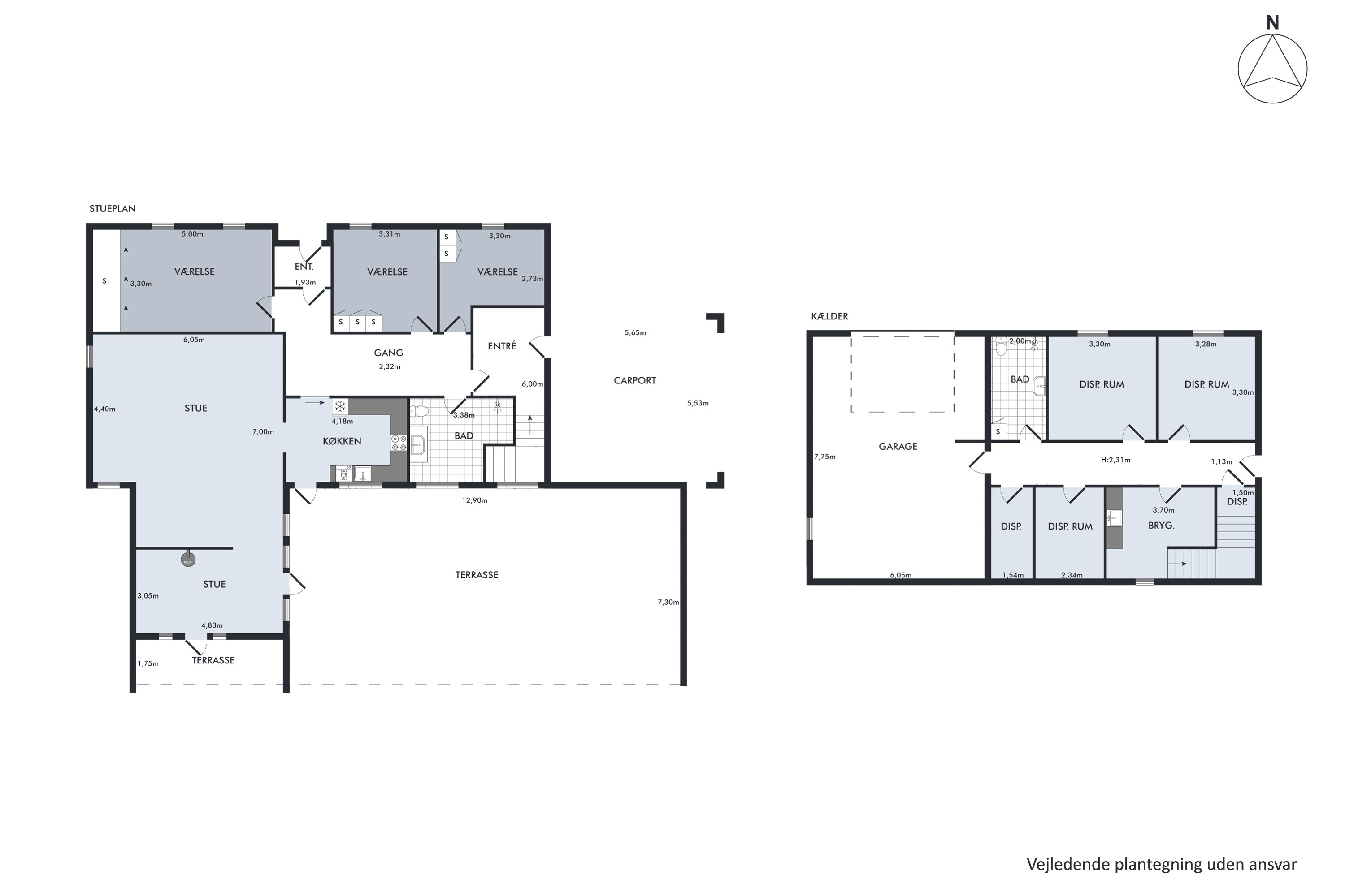 Plantegninger billede af Jacobsvej 4, 9490 Pandrup