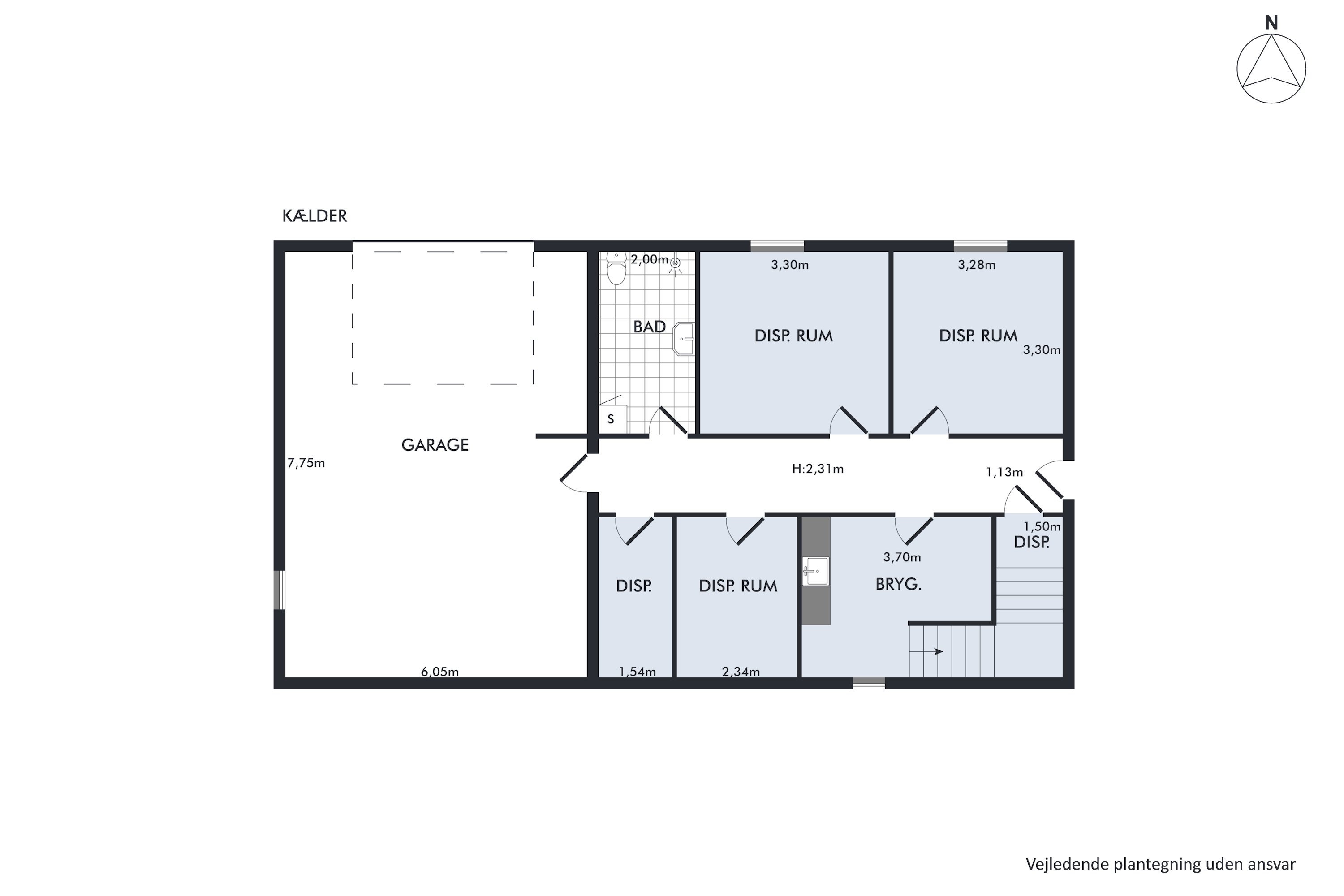 Plantegninger billede af Jacobsvej 4, 9490 Pandrup